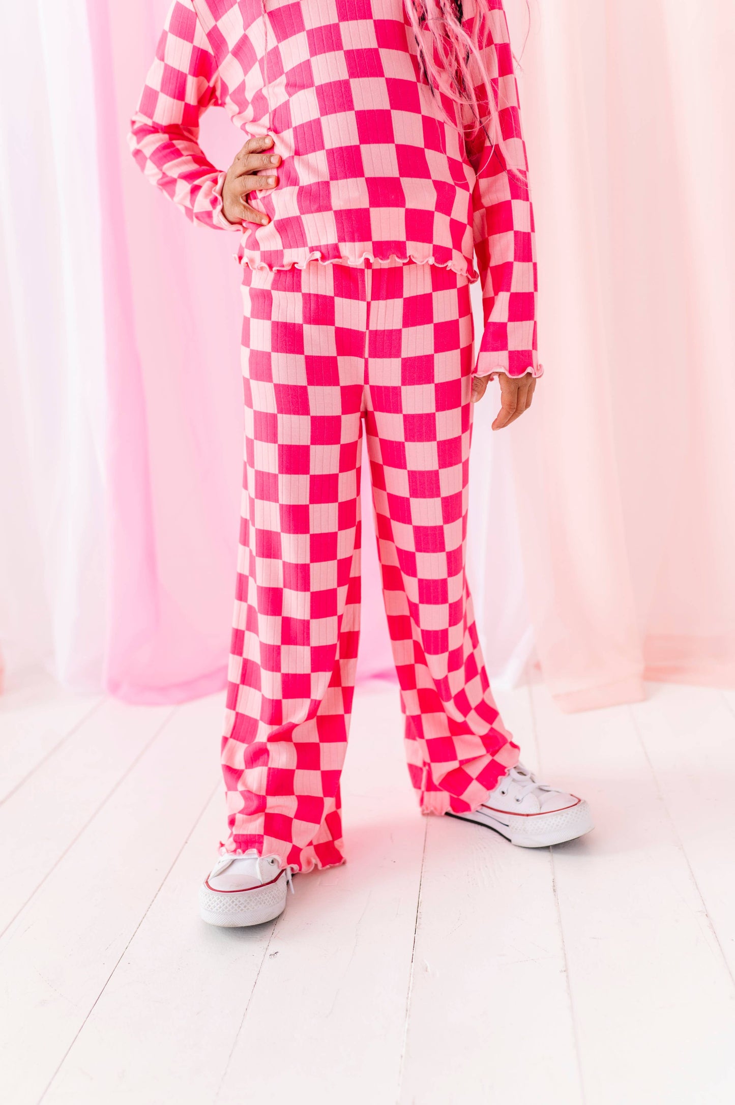 Pink Checkered Set