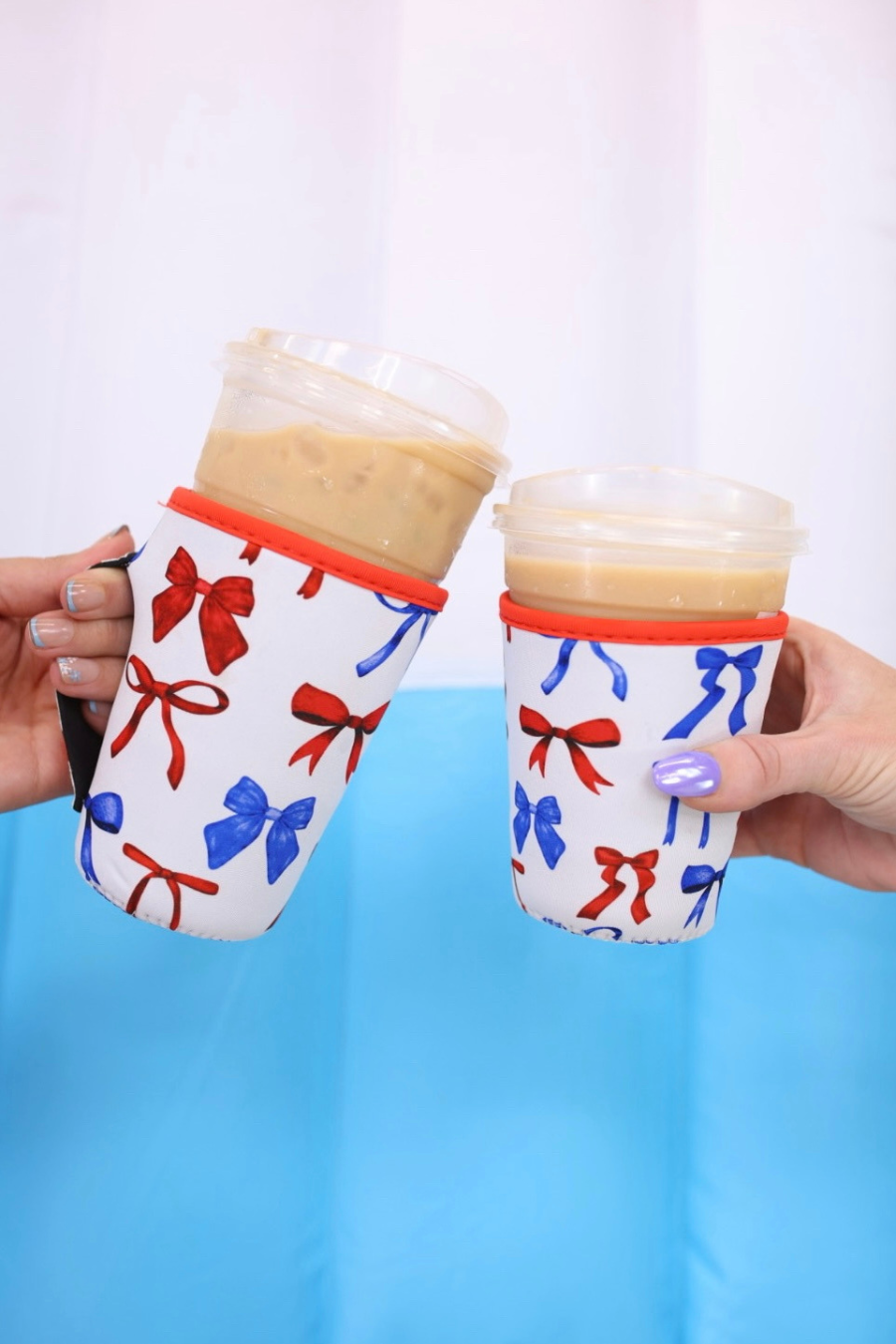 Drink Sleeves- Patriotic Bow