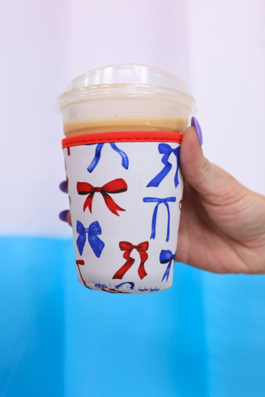Drink Sleeves- Patriotic Bow