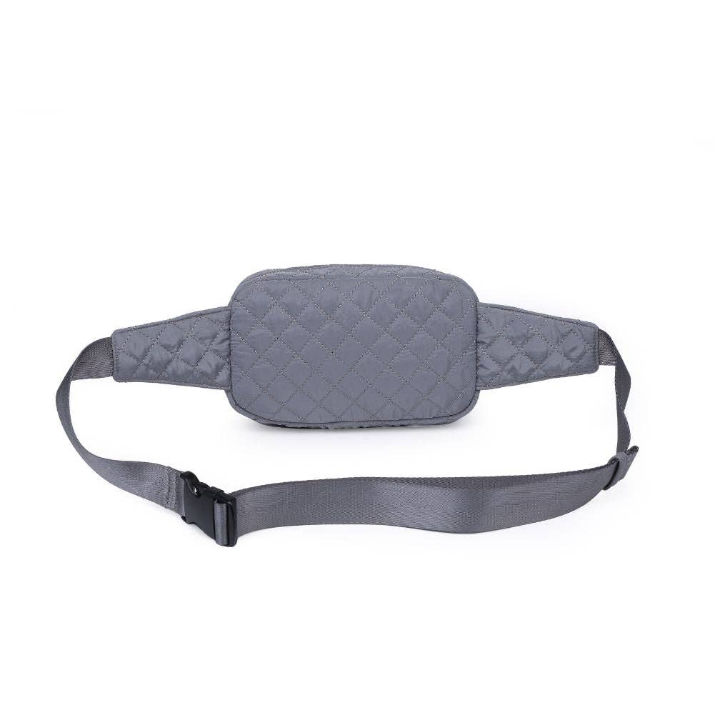 Quilted Belt Bag- Black