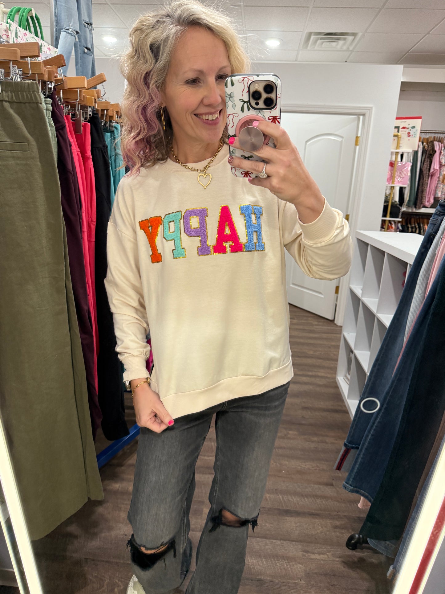 Happy Patch Pullover