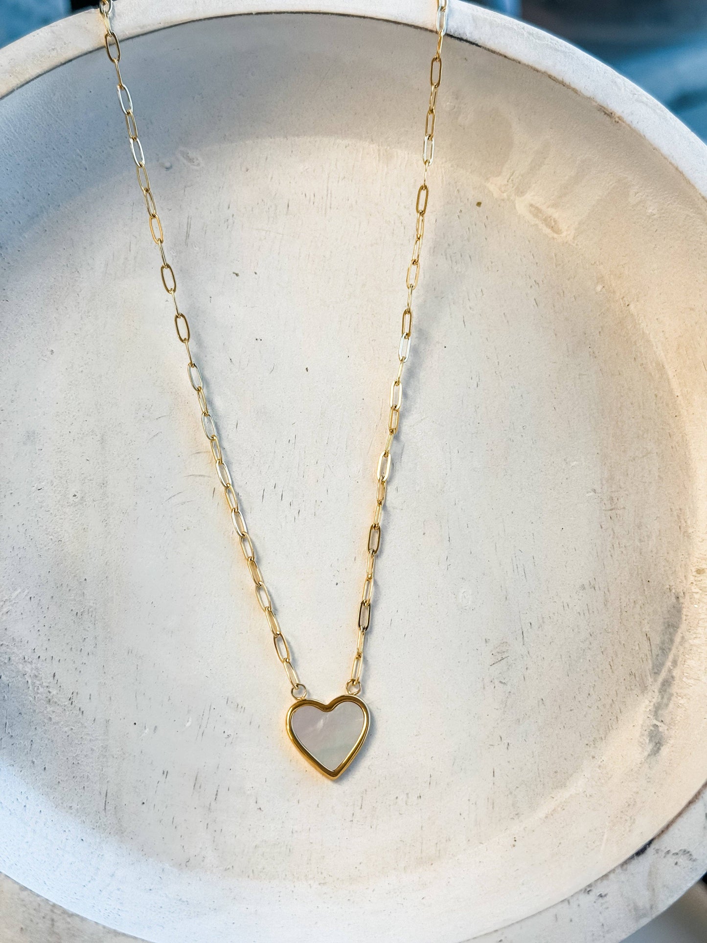 Pearl Heart Necklace