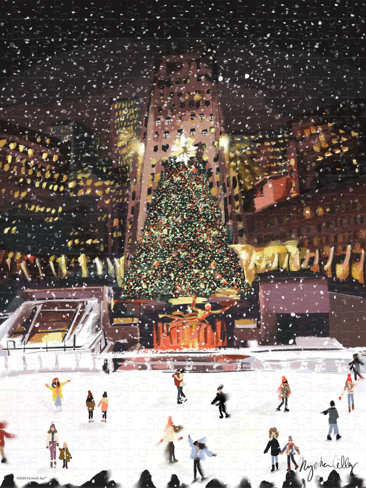 Christmas Baubles In The City Puzzle *Pick up only*