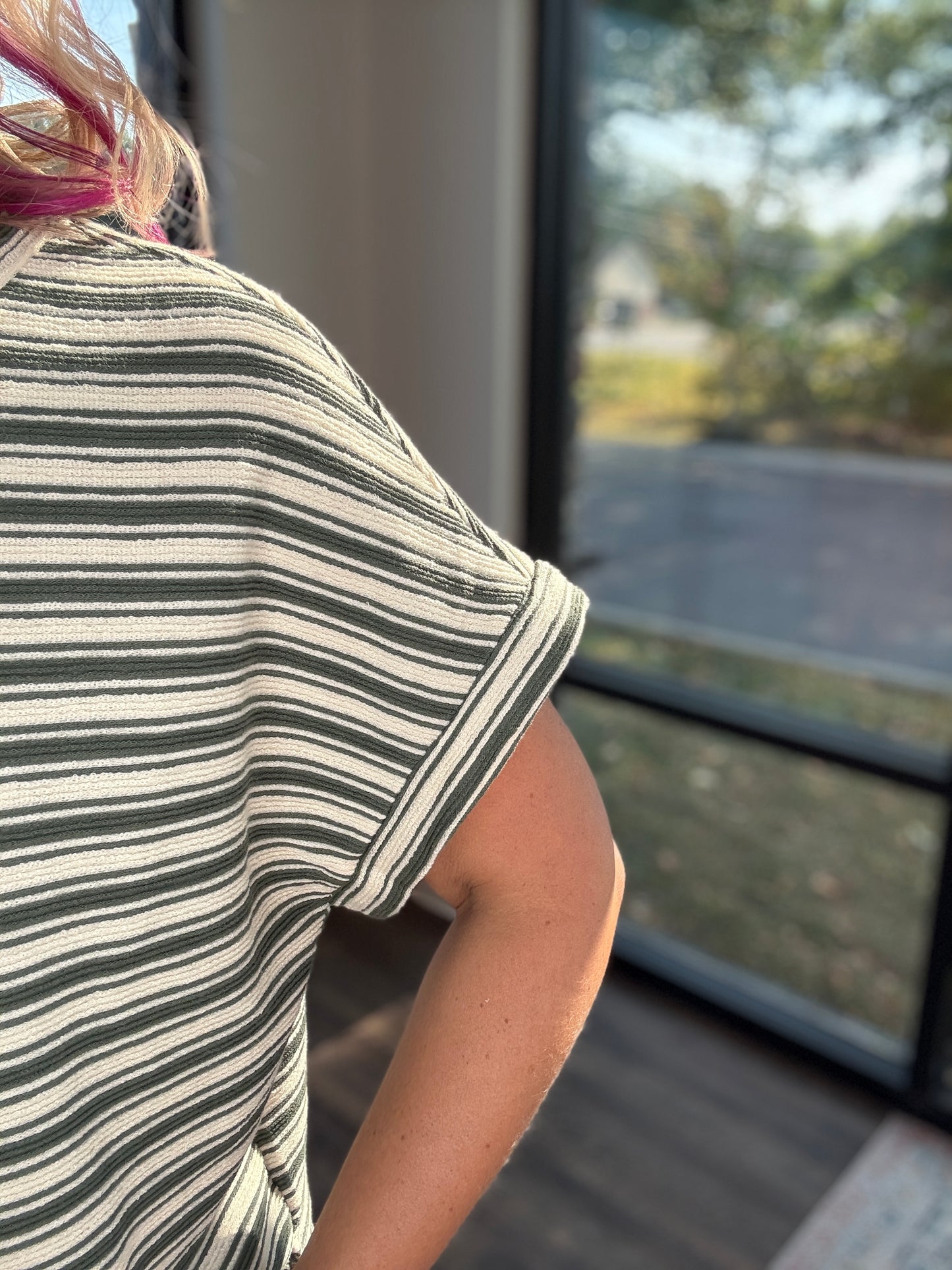 Evergreen Stripes Top