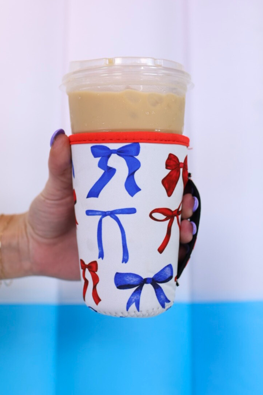 Drink Sleeves- Patriotic Bow