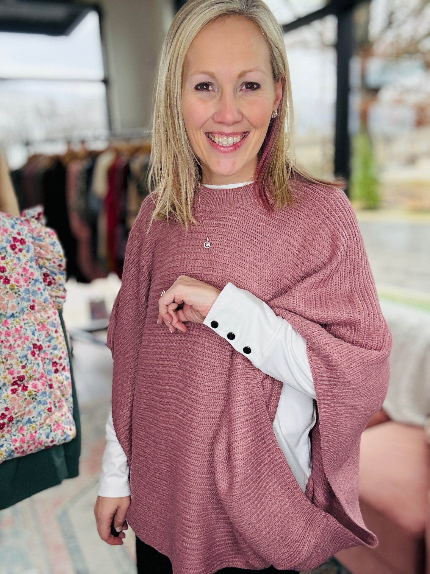 The Larson Pullover- Mauve