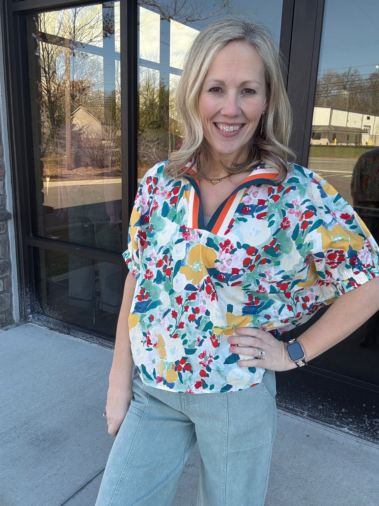 Meadow Breeze Top- Green