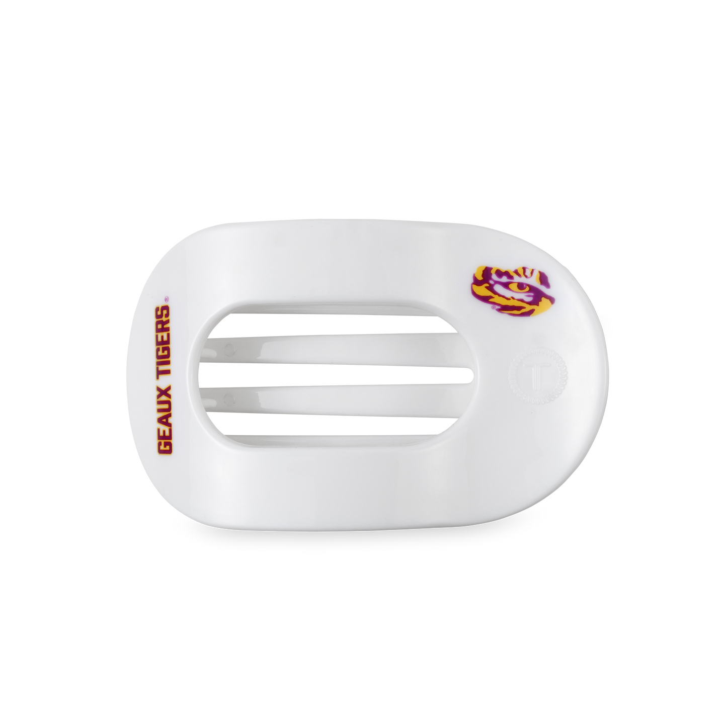 Flat Round Hair Clip | Medium | Geaux Tigers!