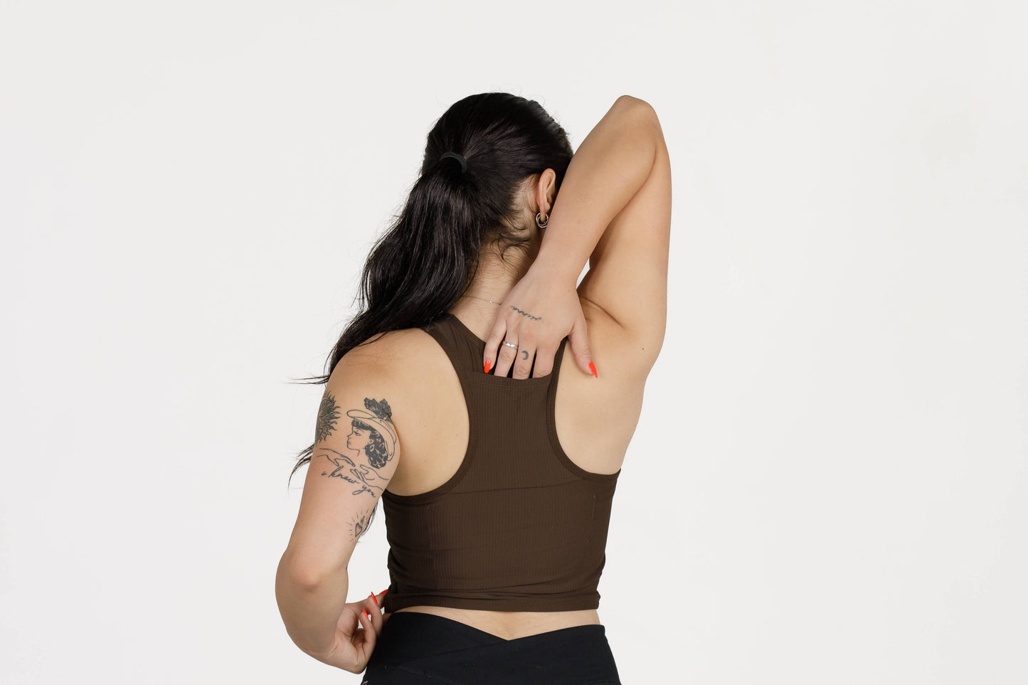 Lyra Pocket Bralette: Black