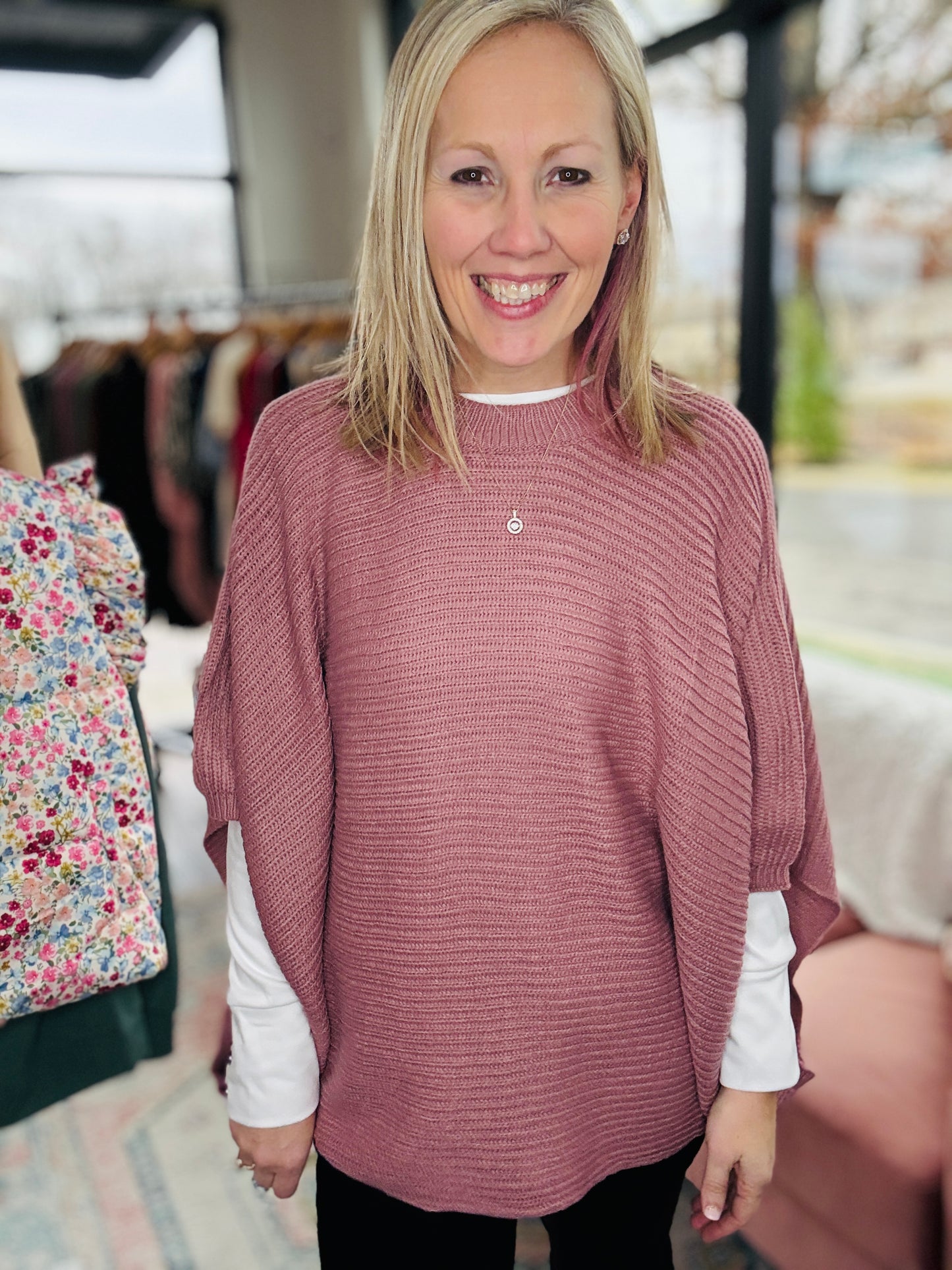 The Larson Pullover- Mauve