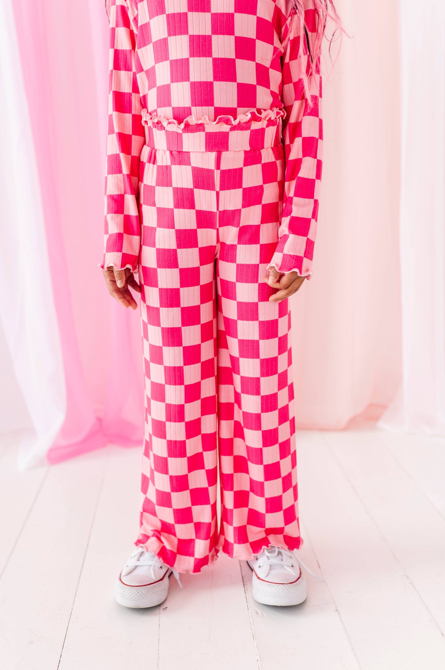 Pink Checkered Set
