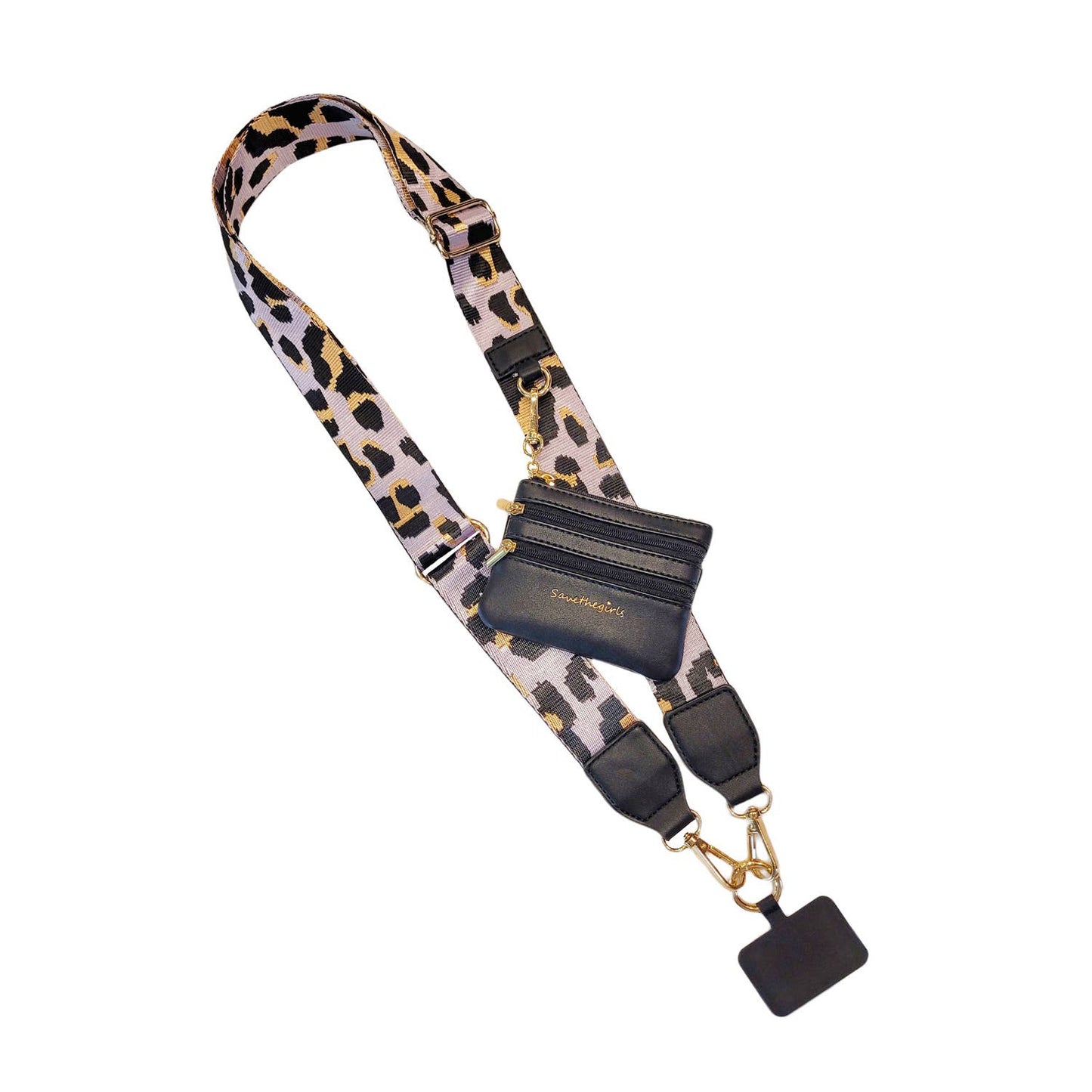 Clip & Go Crossbody Leopard Brown/Gold