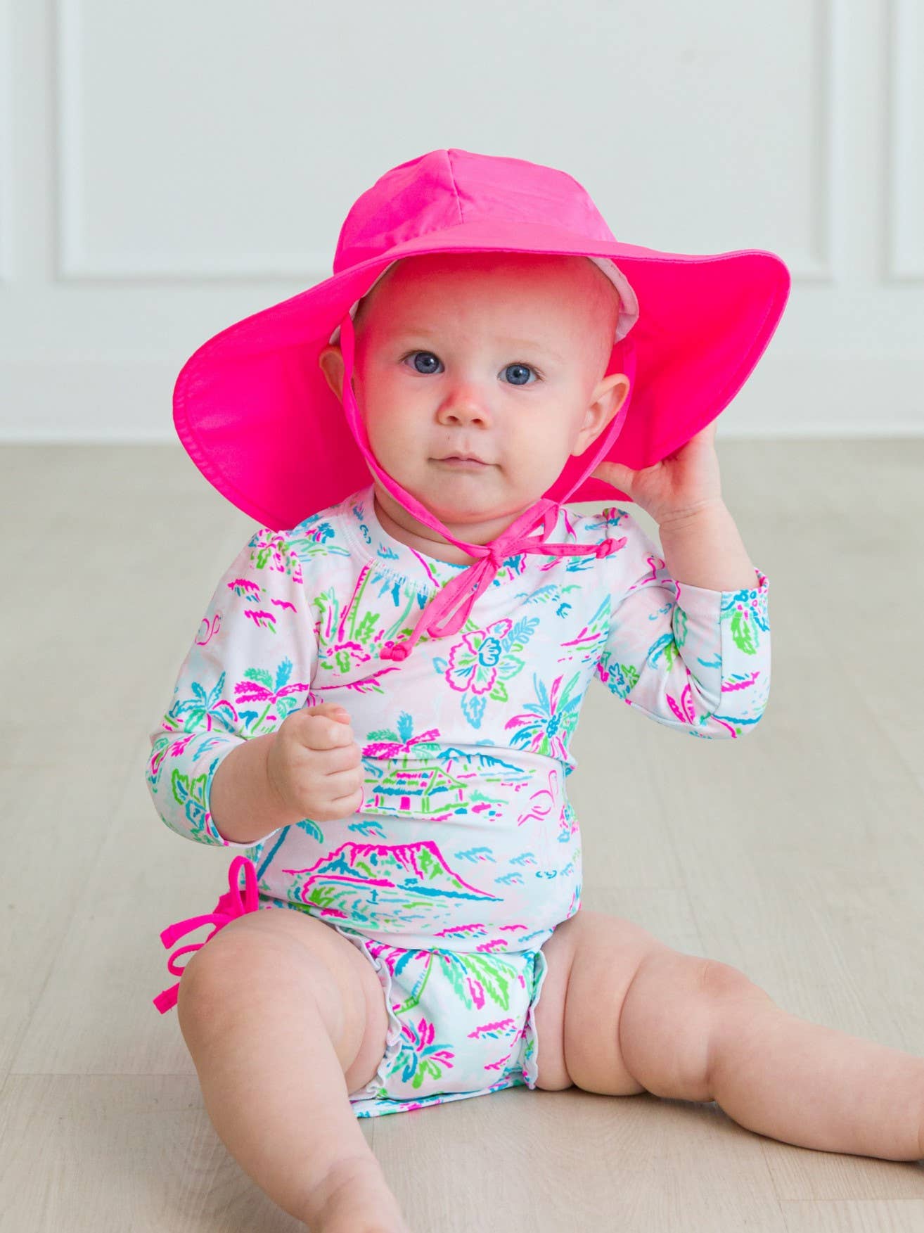 Neon Magenta Sun Hat