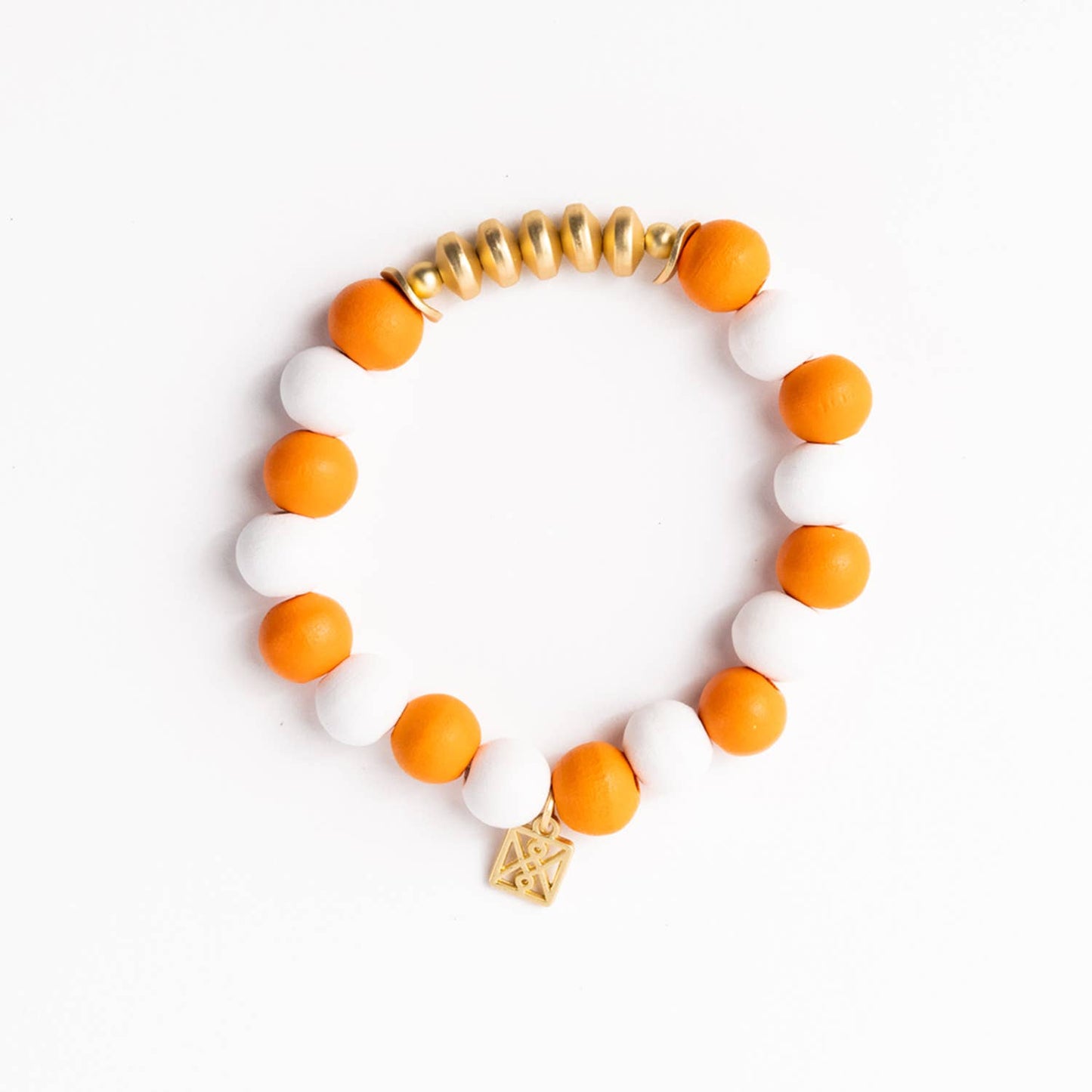 Orange & White Bracelet