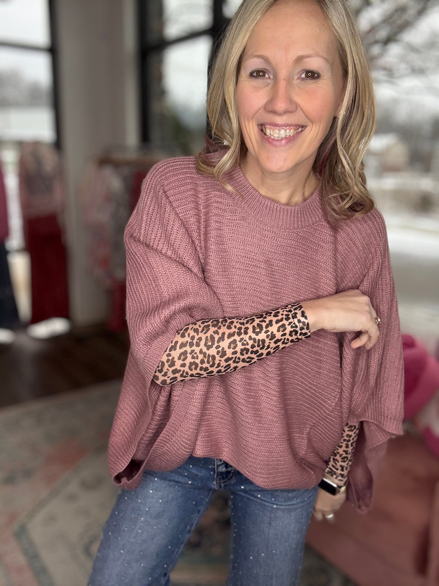 The Larson Pullover- Mauve