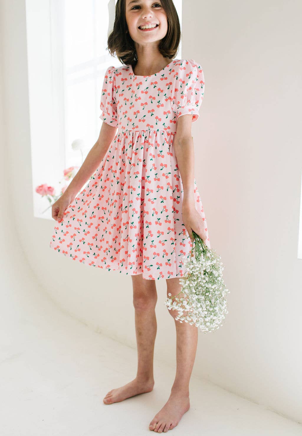Cherries Twirl Dress