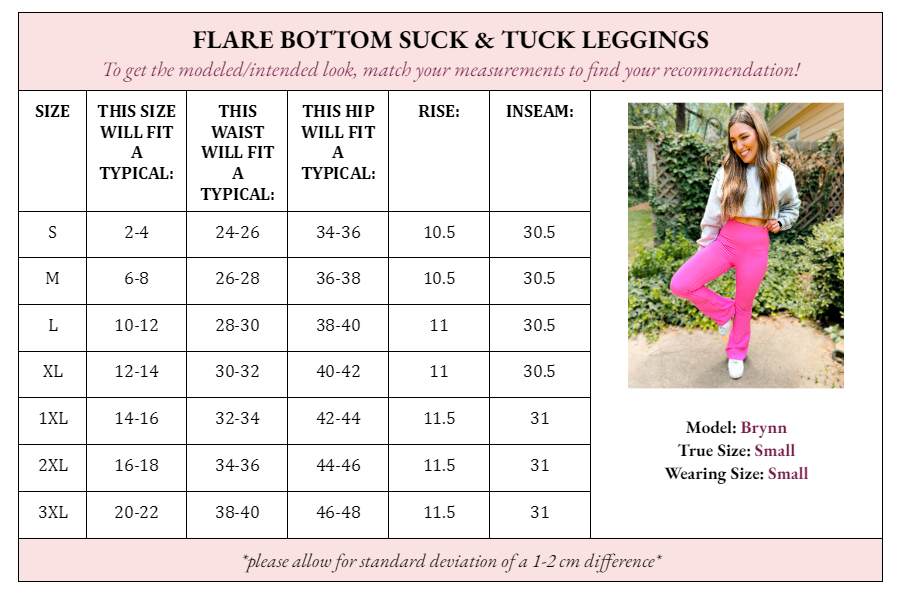 Fallon Flare Suck & Tuck Leggings