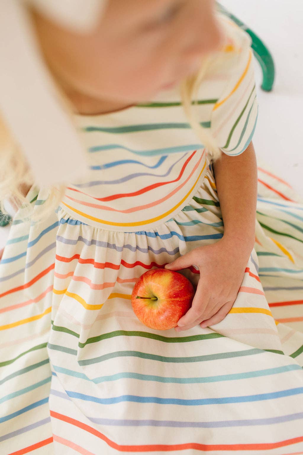 Primary Stripes Twirl Dress