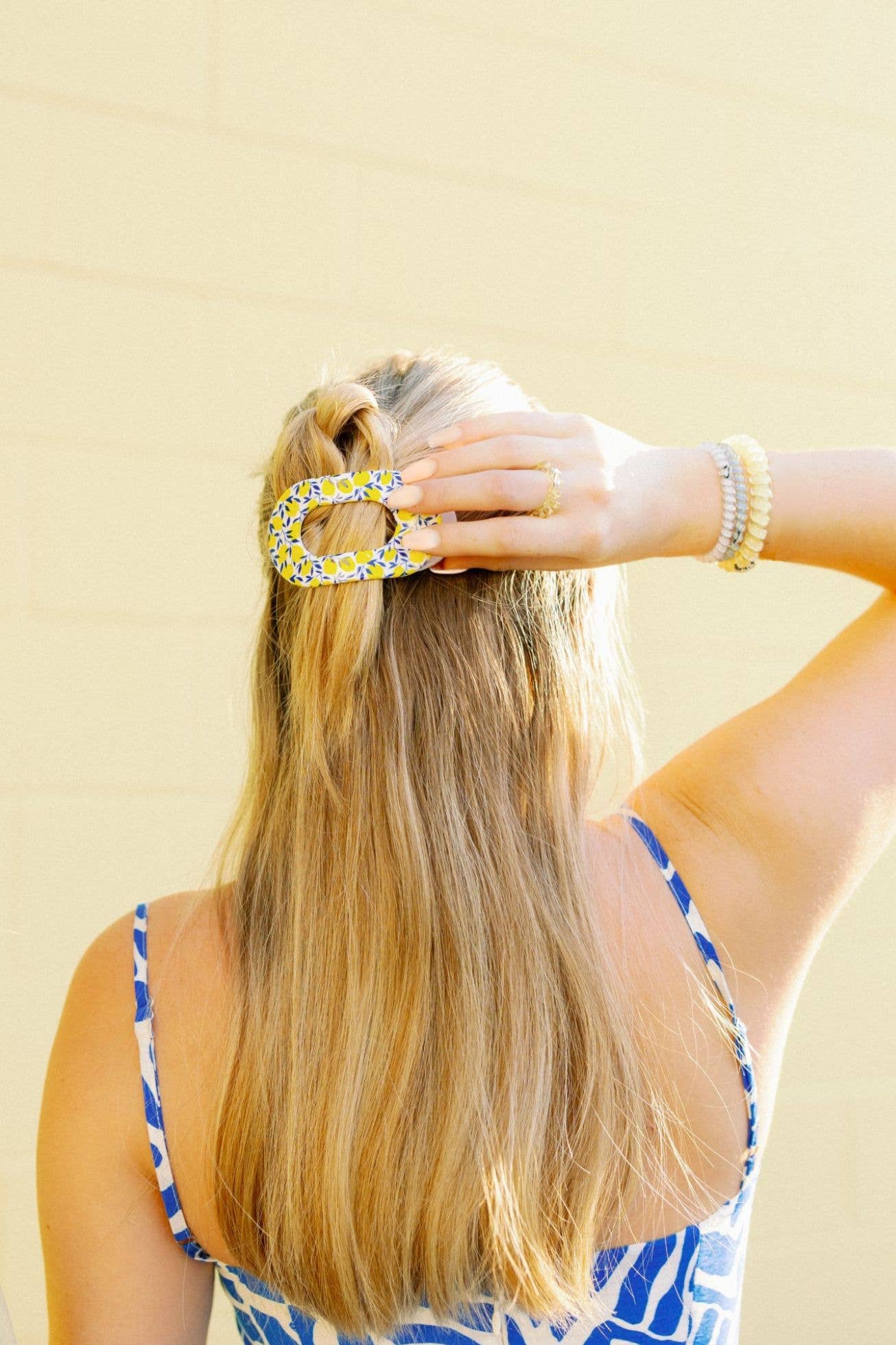 Flat Round Hair Clip | Small | Limoncello
