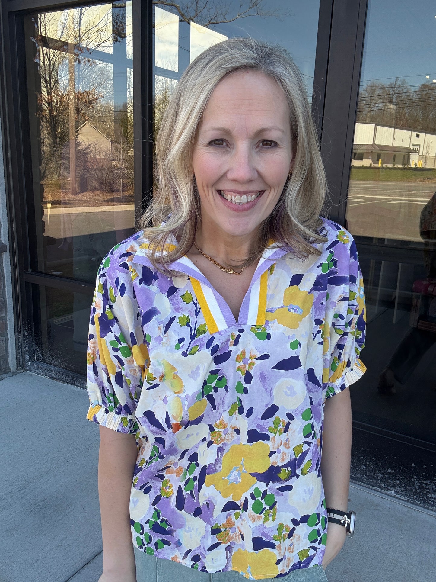 Meadow Breeze Top- Purple