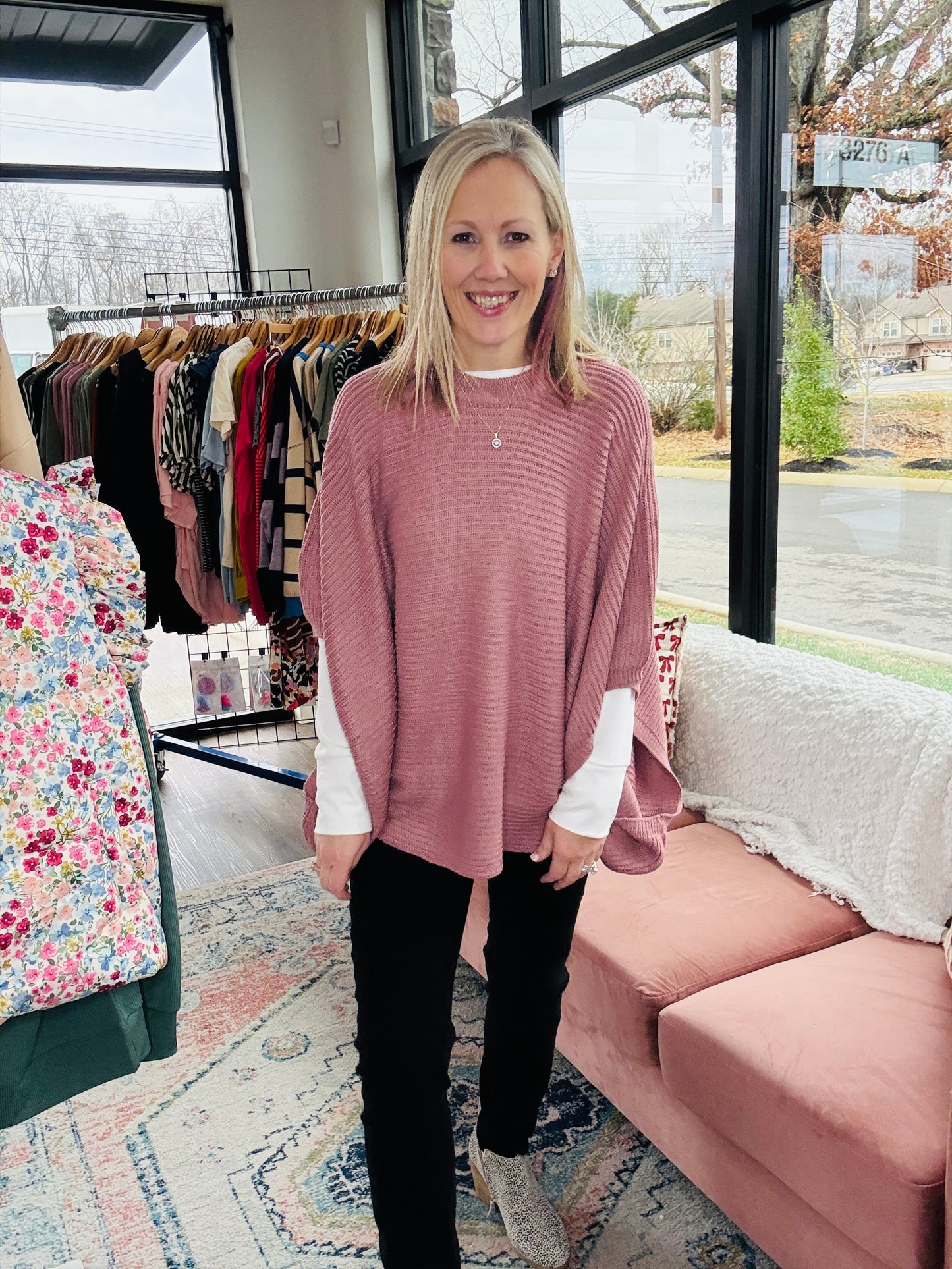 The Larson Pullover- Mauve