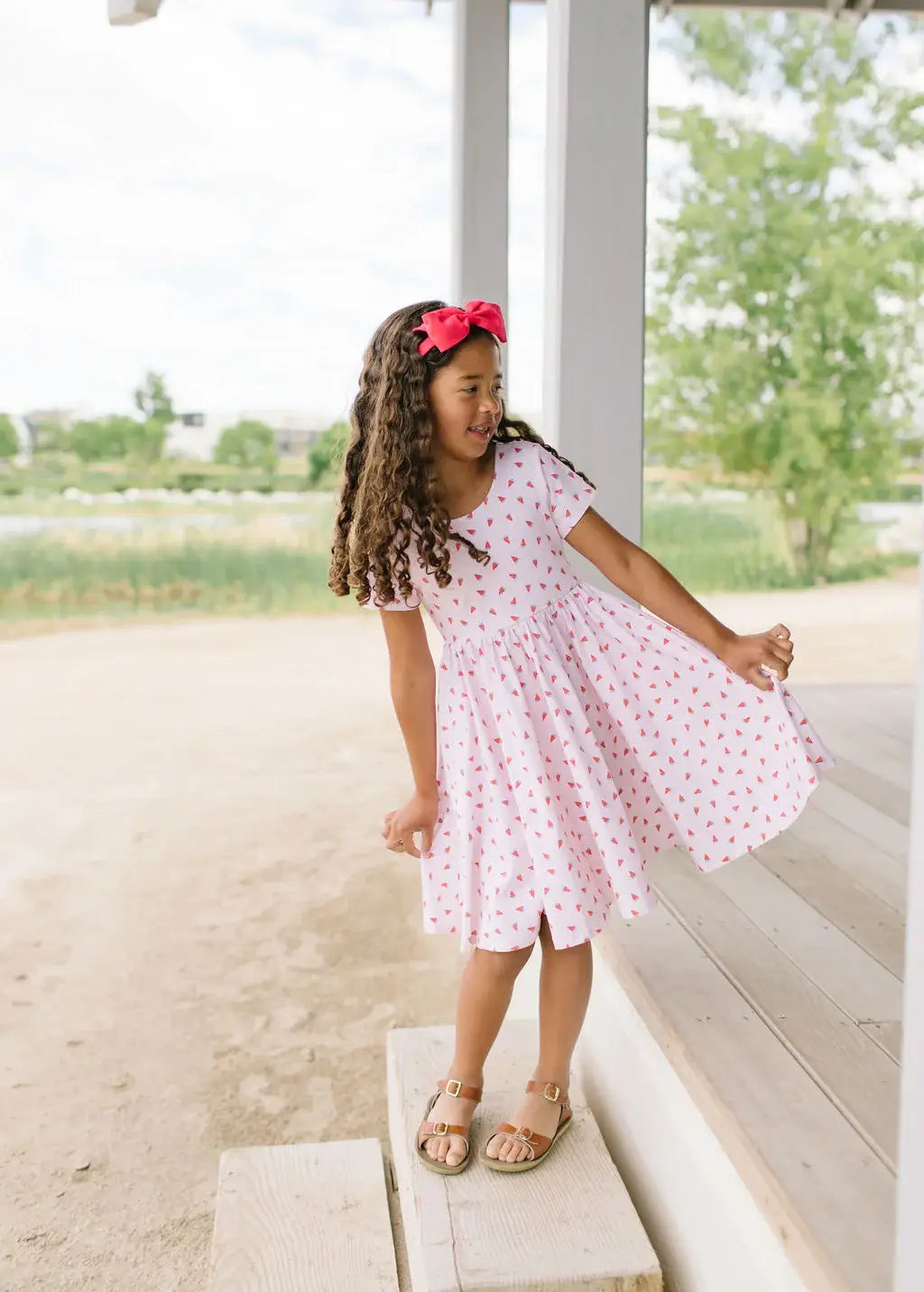 Watermelon Twirl Dress