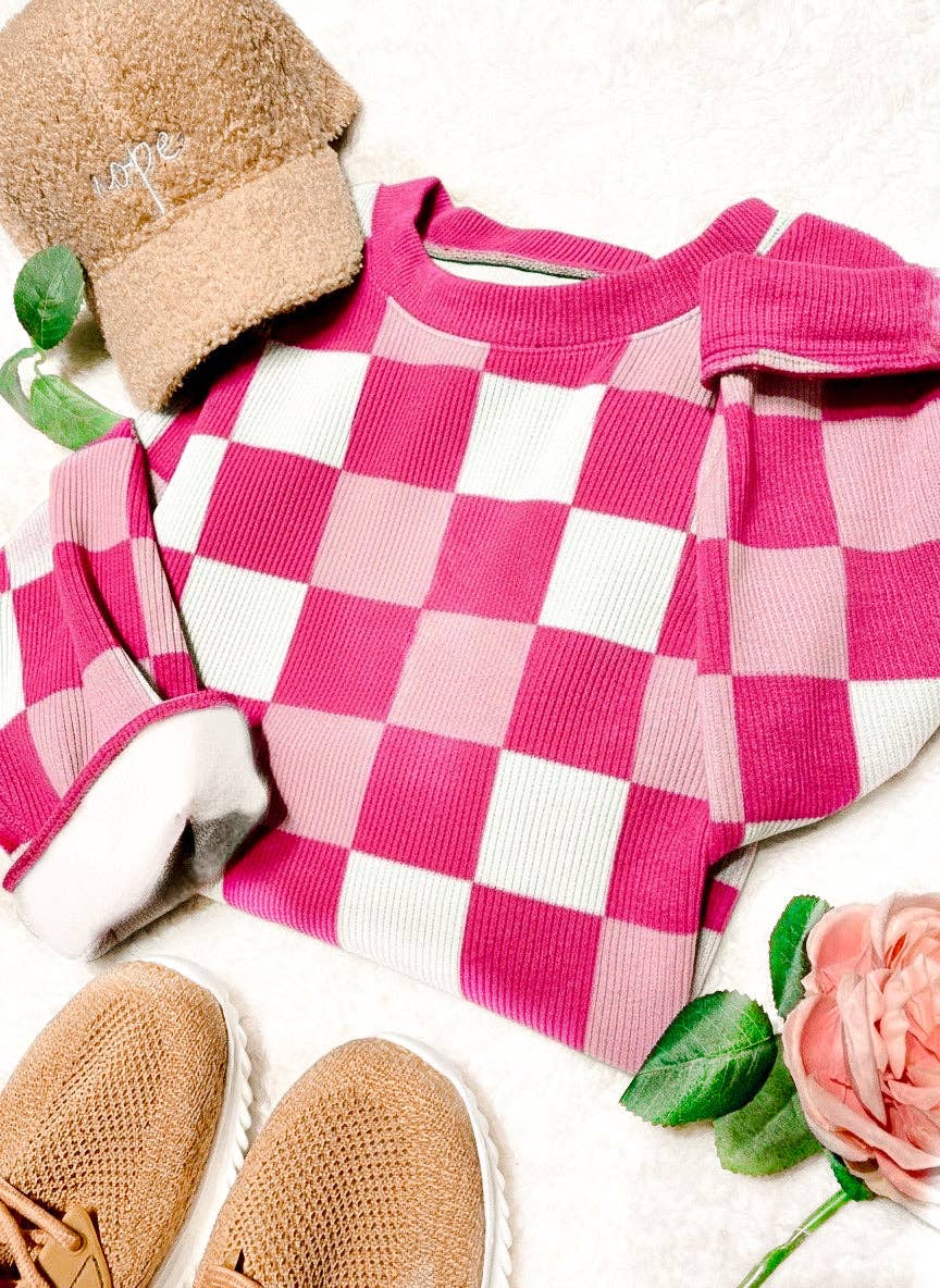 Rose Check Signature Crew