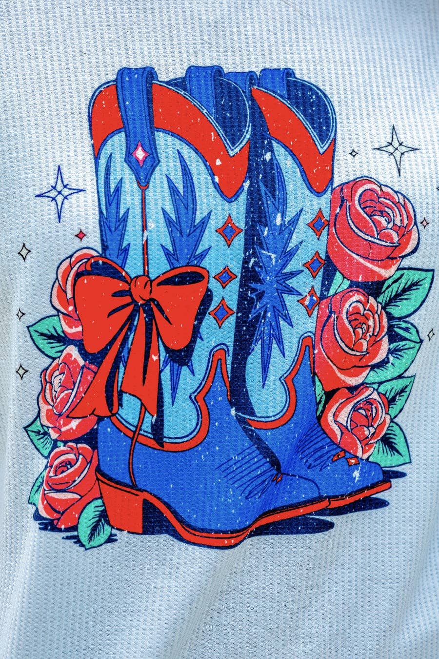 Stars & Spurs Waffle Tee