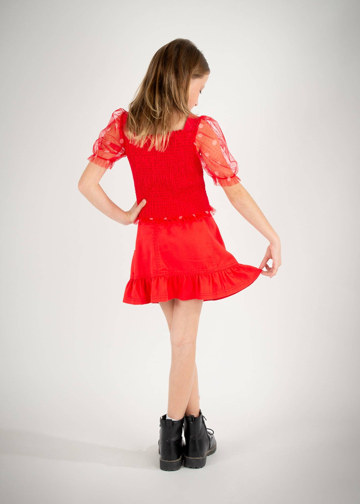 Tulip Skirt- Red