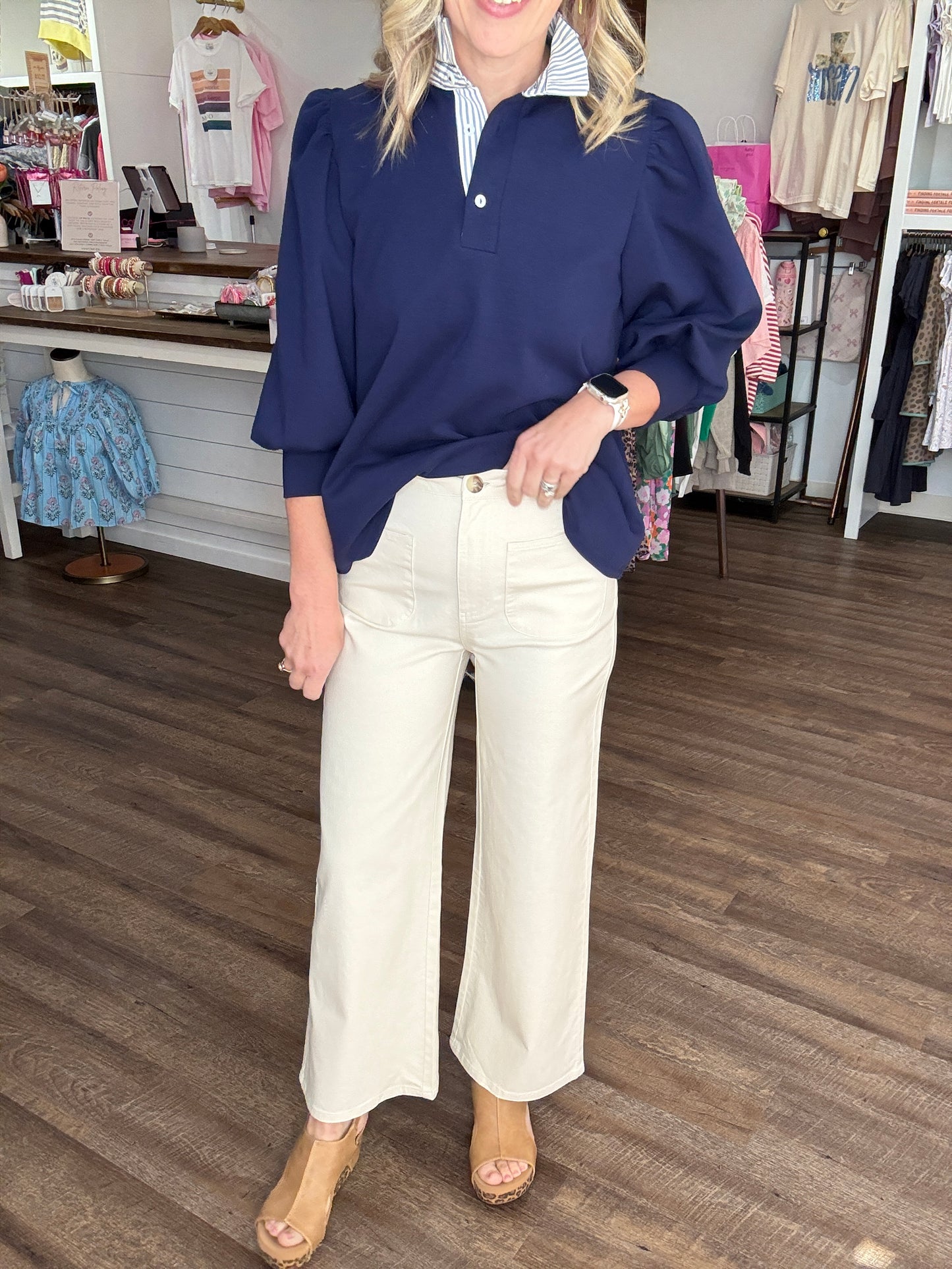 Harbor Breeze Pants- Ecru