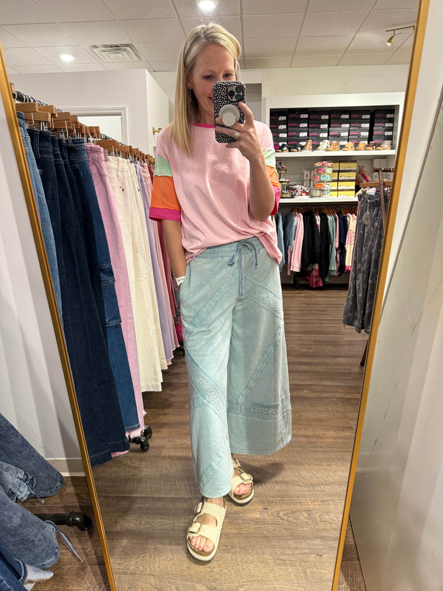 Vintage Lace Trim Pants