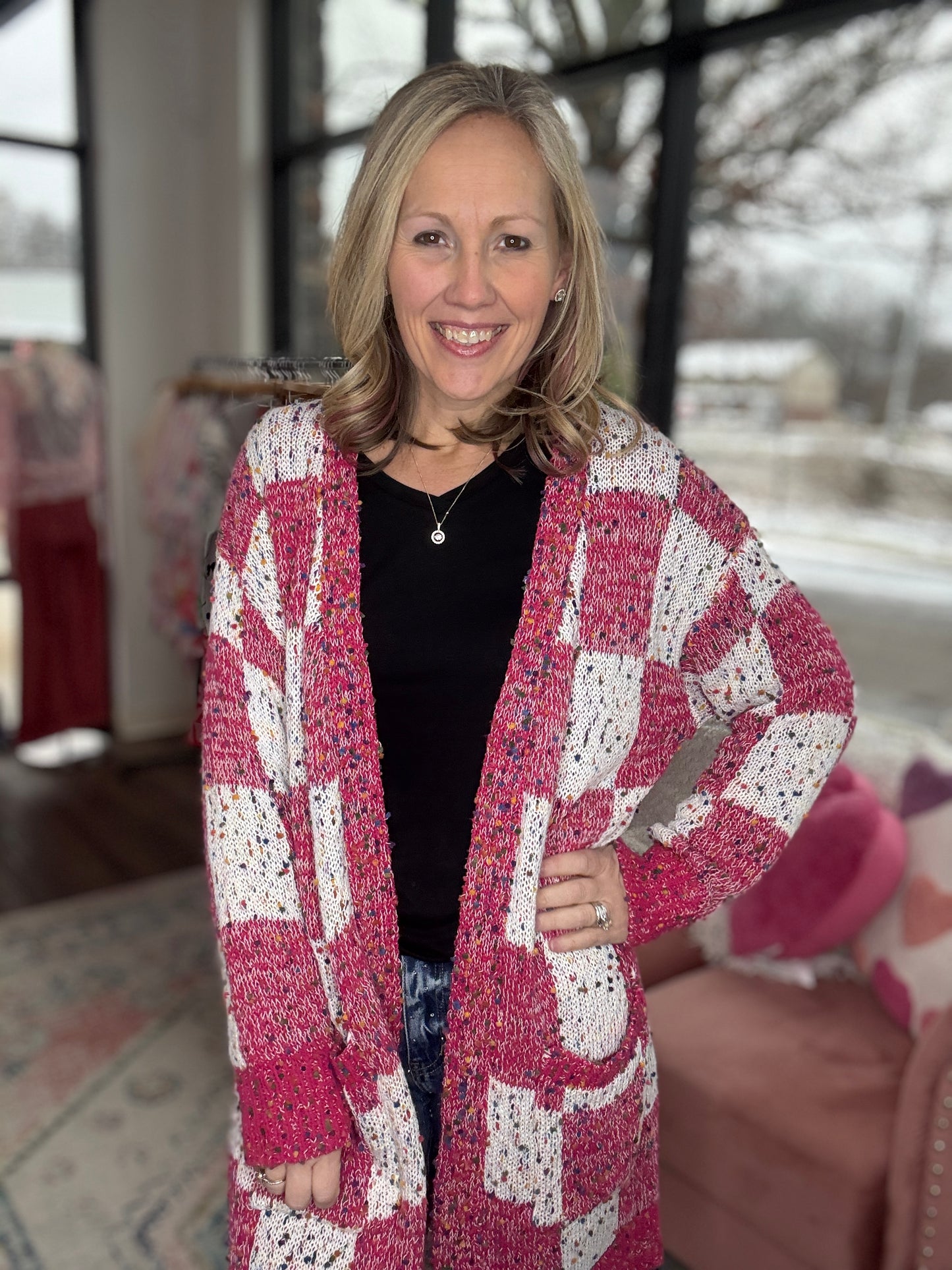 Checkered Miley Cardigan