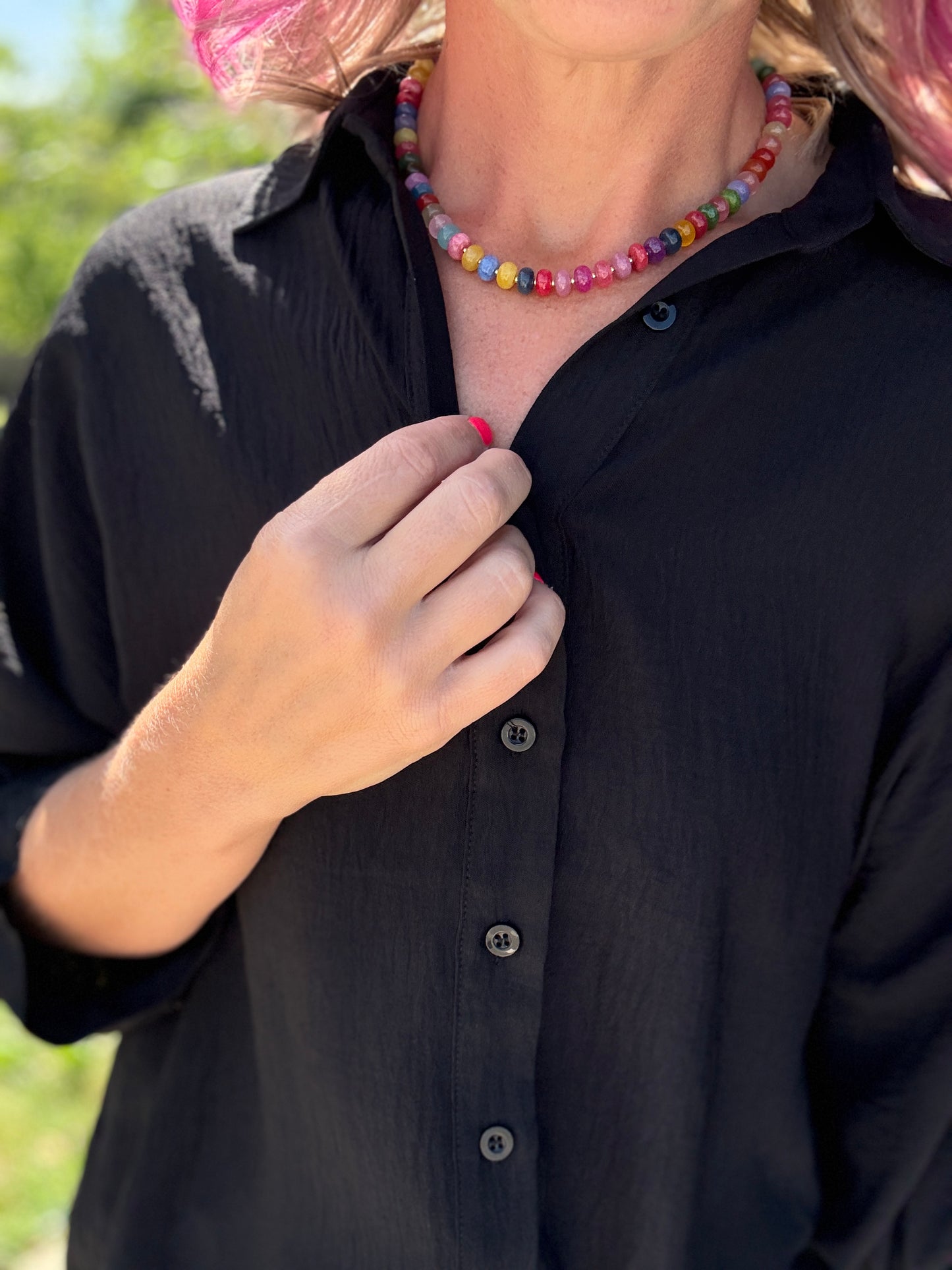 Color Story Gemstone Necklace