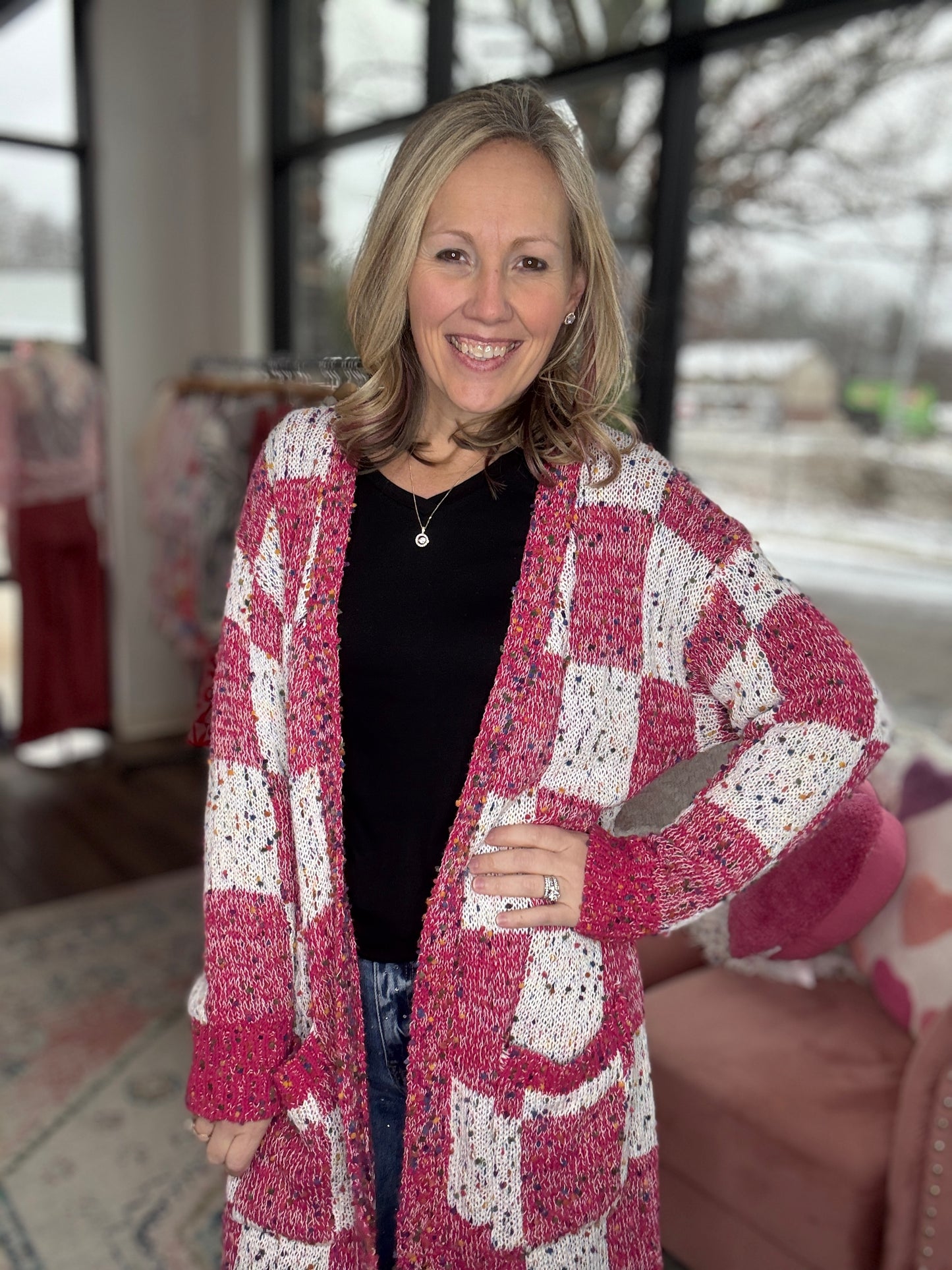 Checkered Miley Cardigan