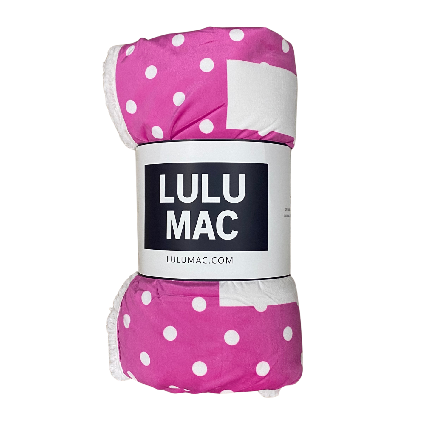 Lulu Mac Blanket: Pink/White