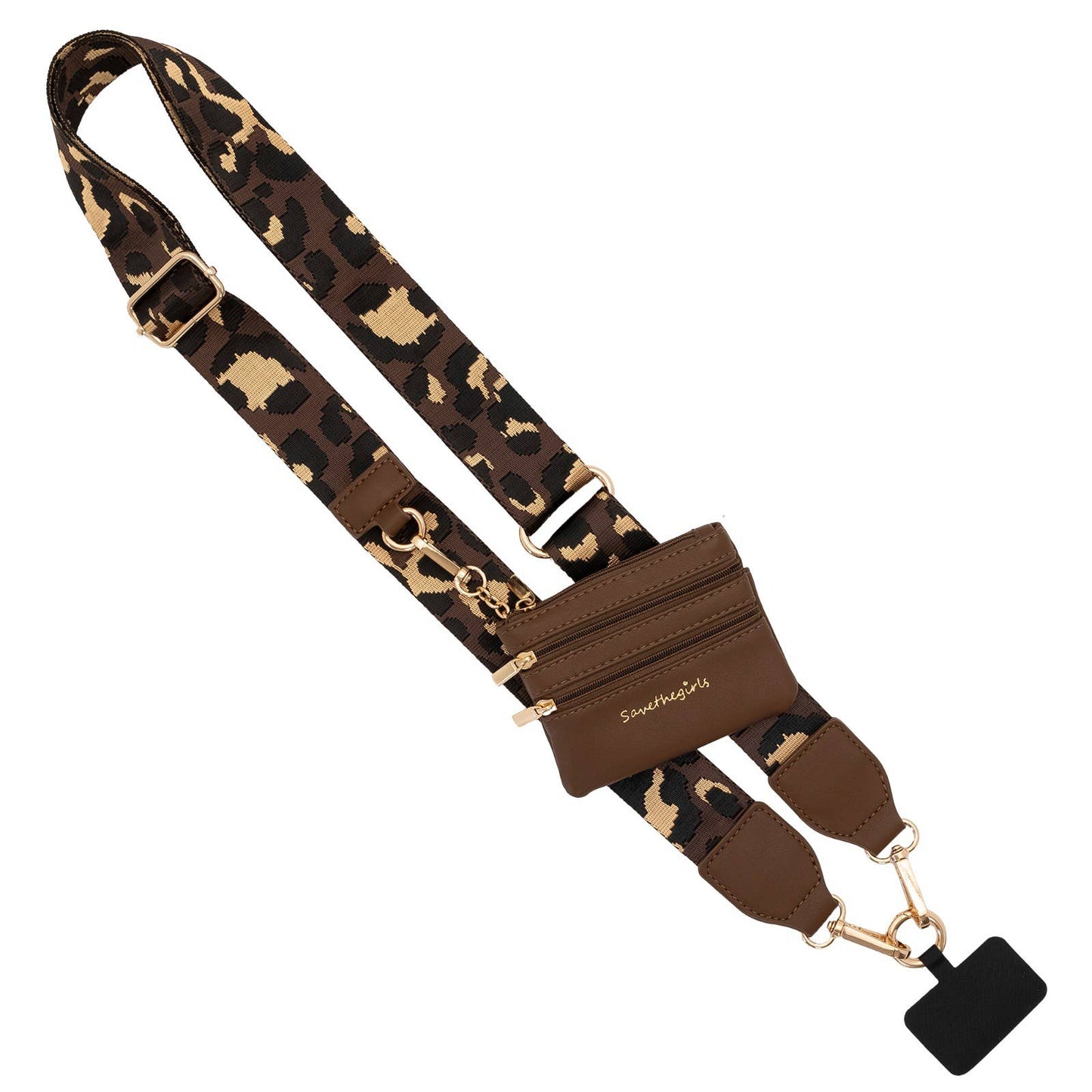 Clip & Go Crossbody Leopard Brown/Gold