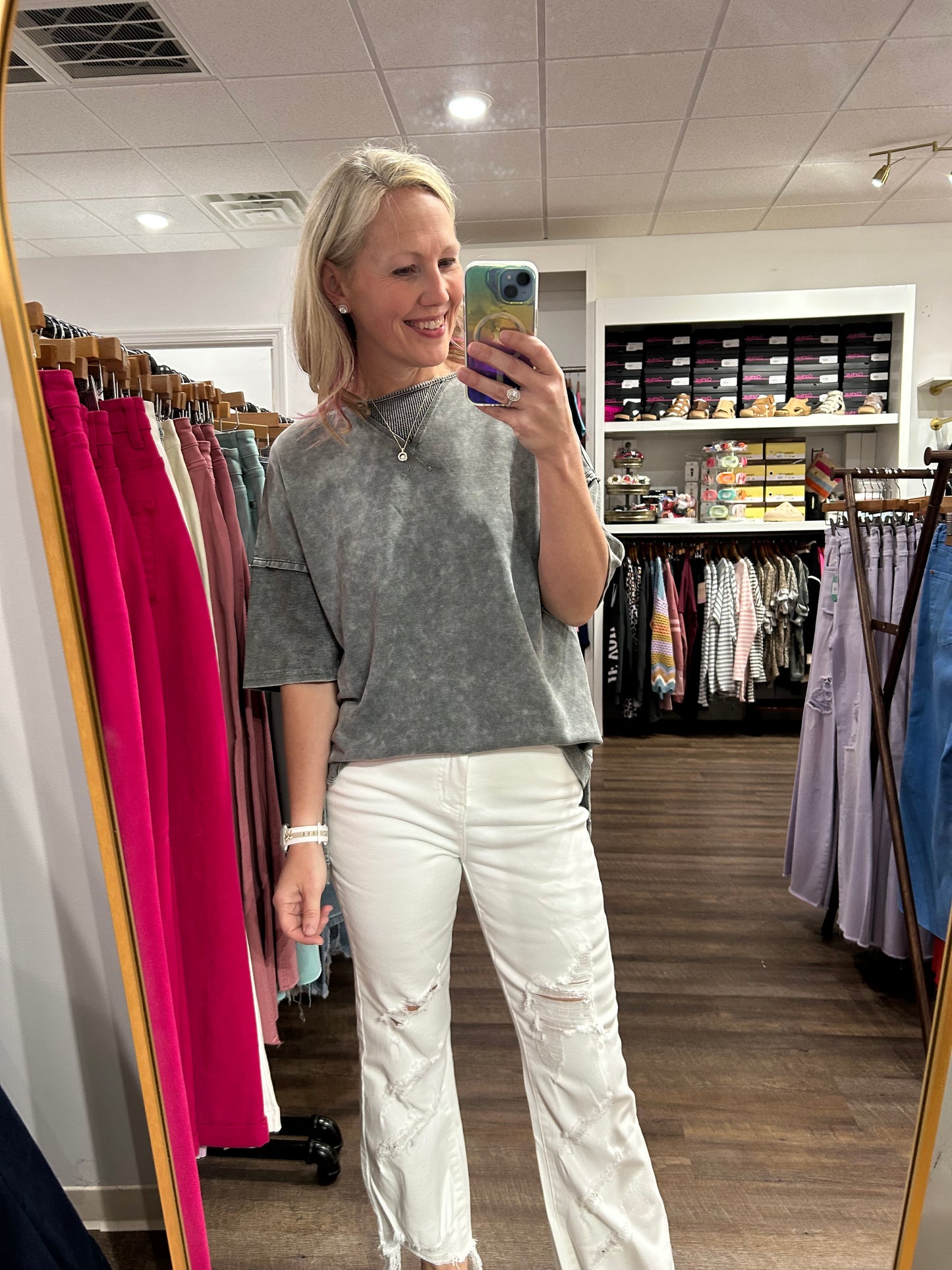 Urban Distressed Jean- White