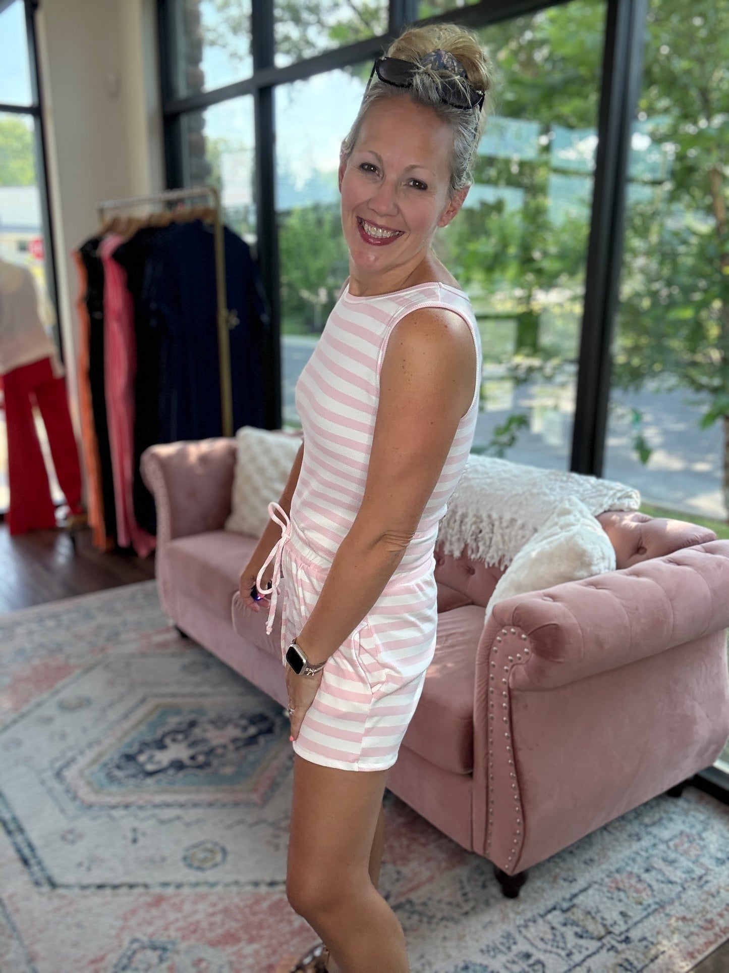 Haven Striped Set- Pink