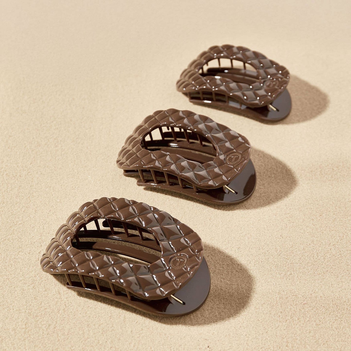 Truly Taupe Quilted Round Medium