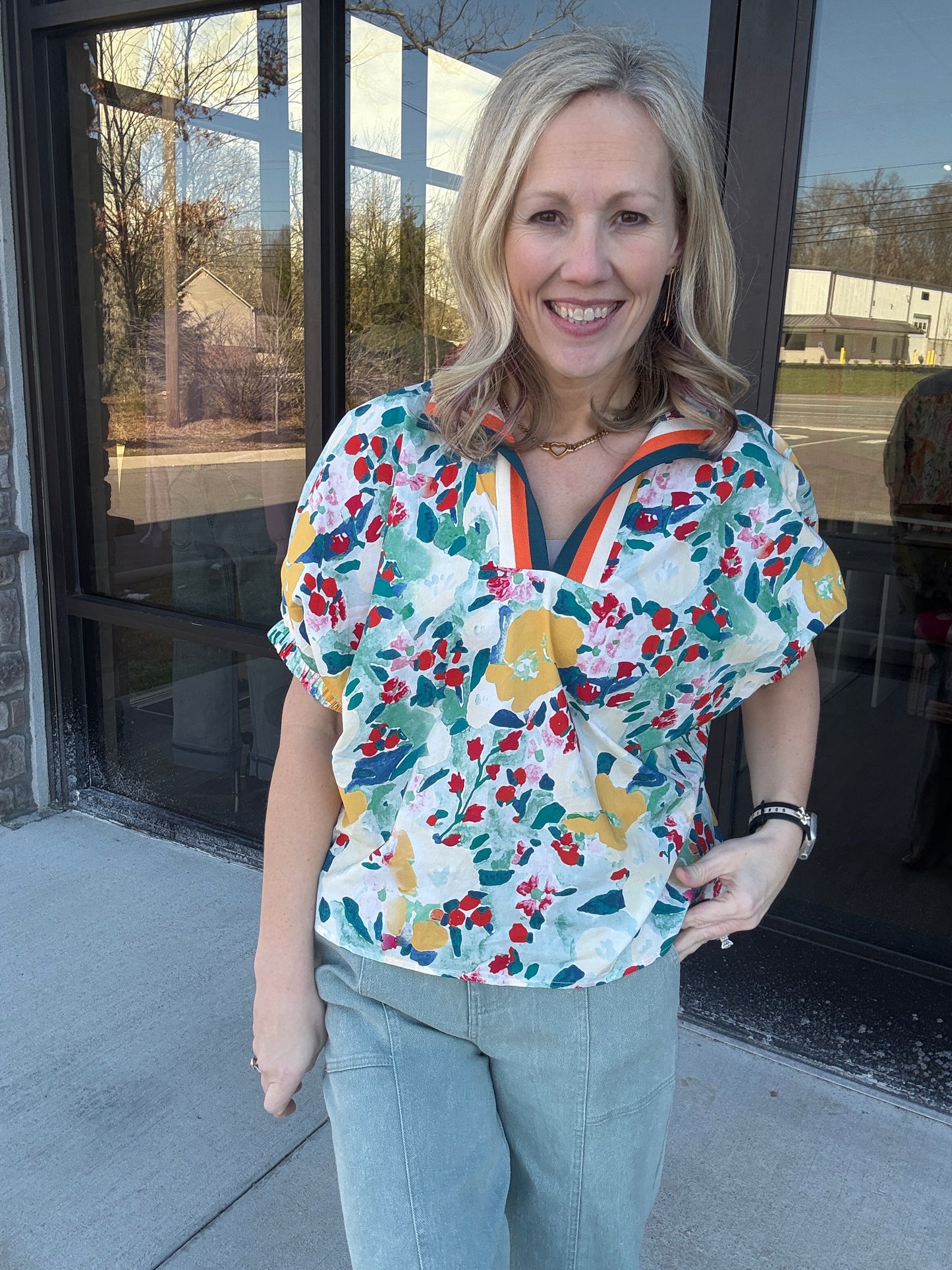 Meadow Breeze Top- Green