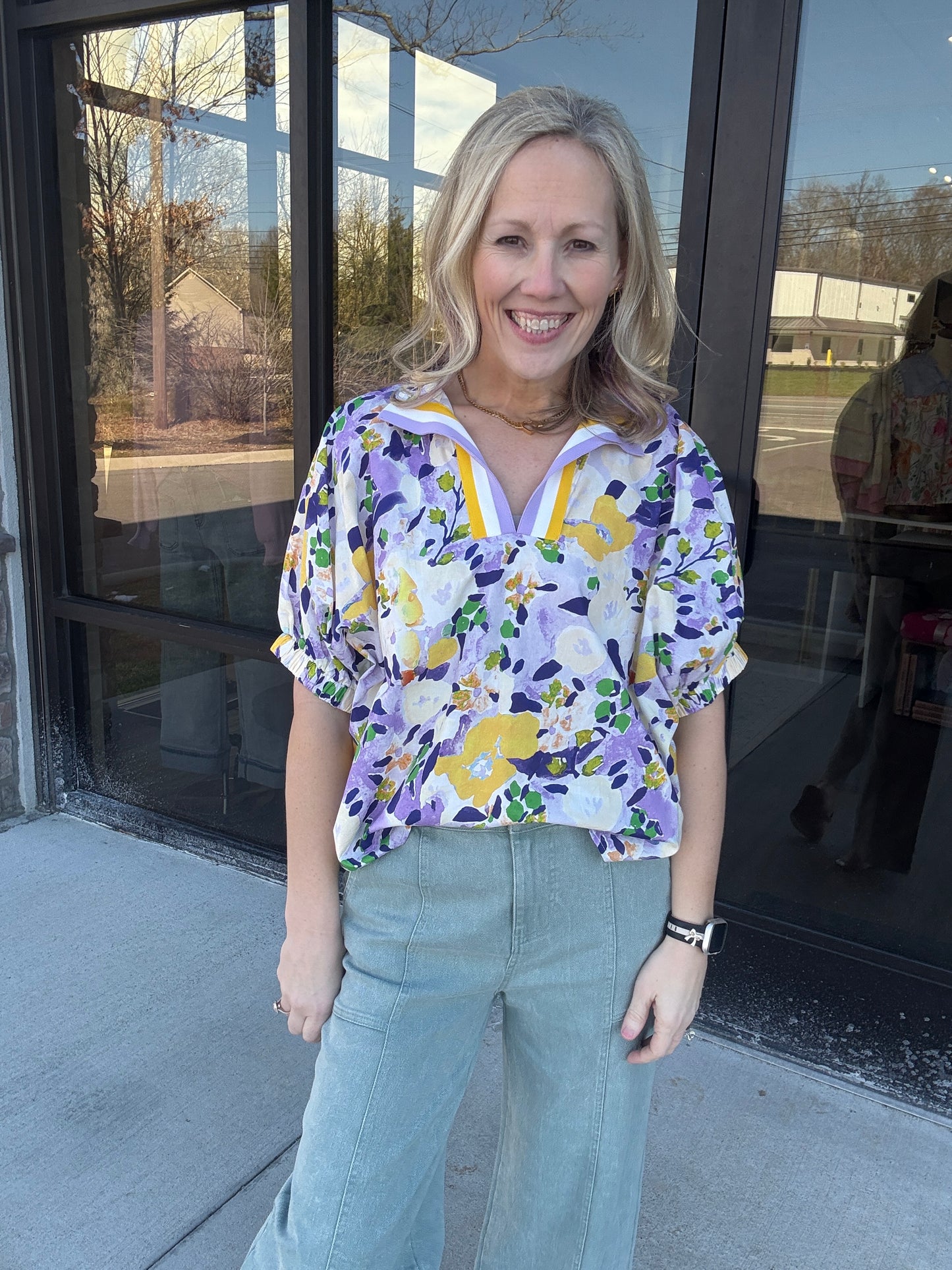 Meadow Breeze Top- Purple