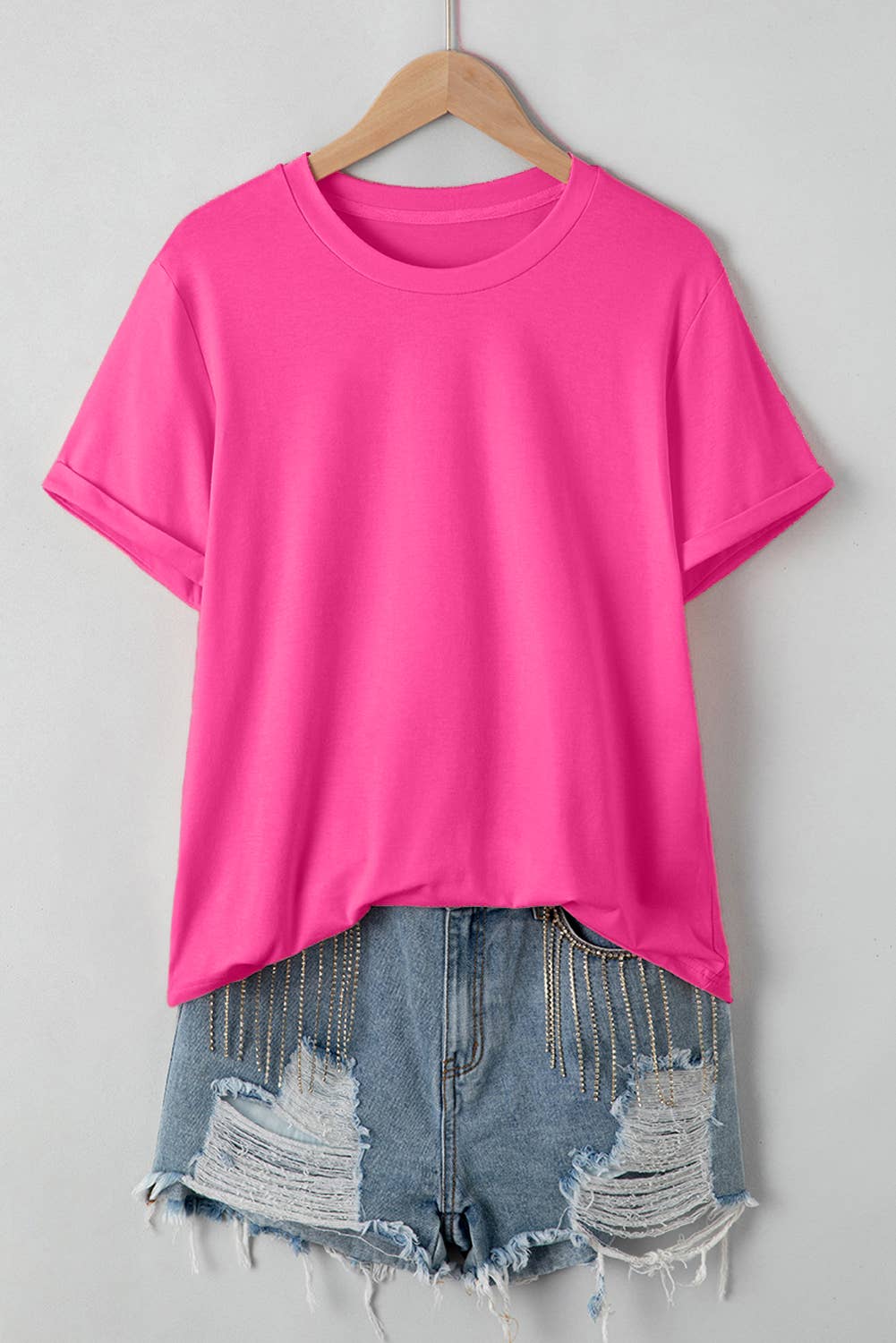 Essential Tee- Hot Pink