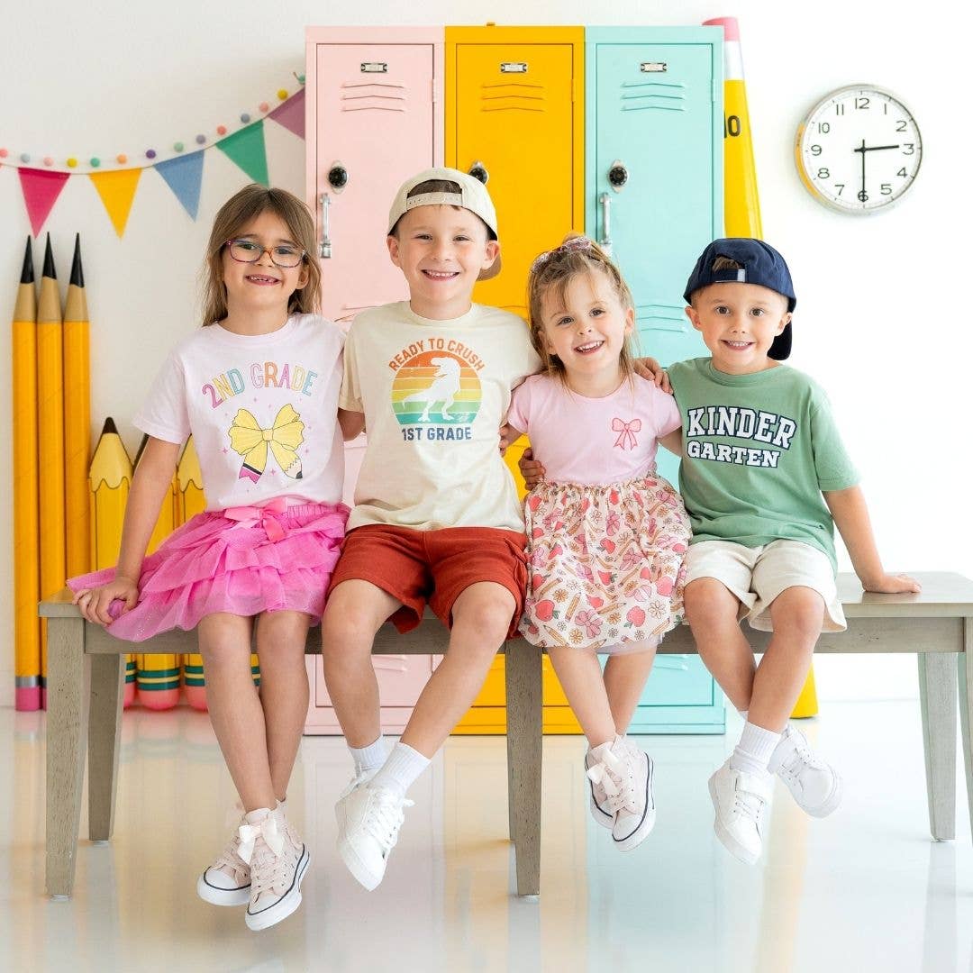 Back to School Cutie Tulle Bow Clip