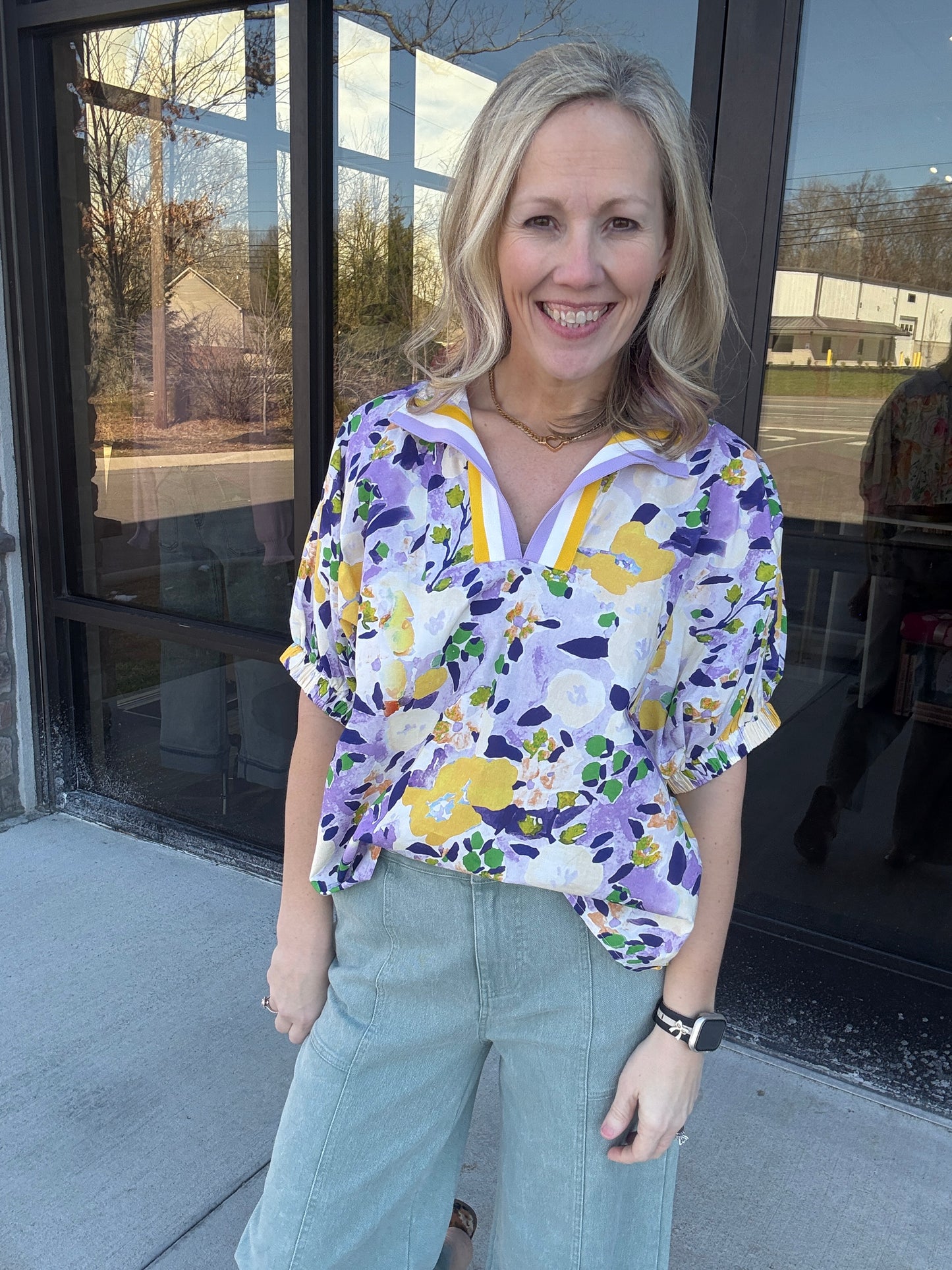 Meadow Breeze Top- Purple