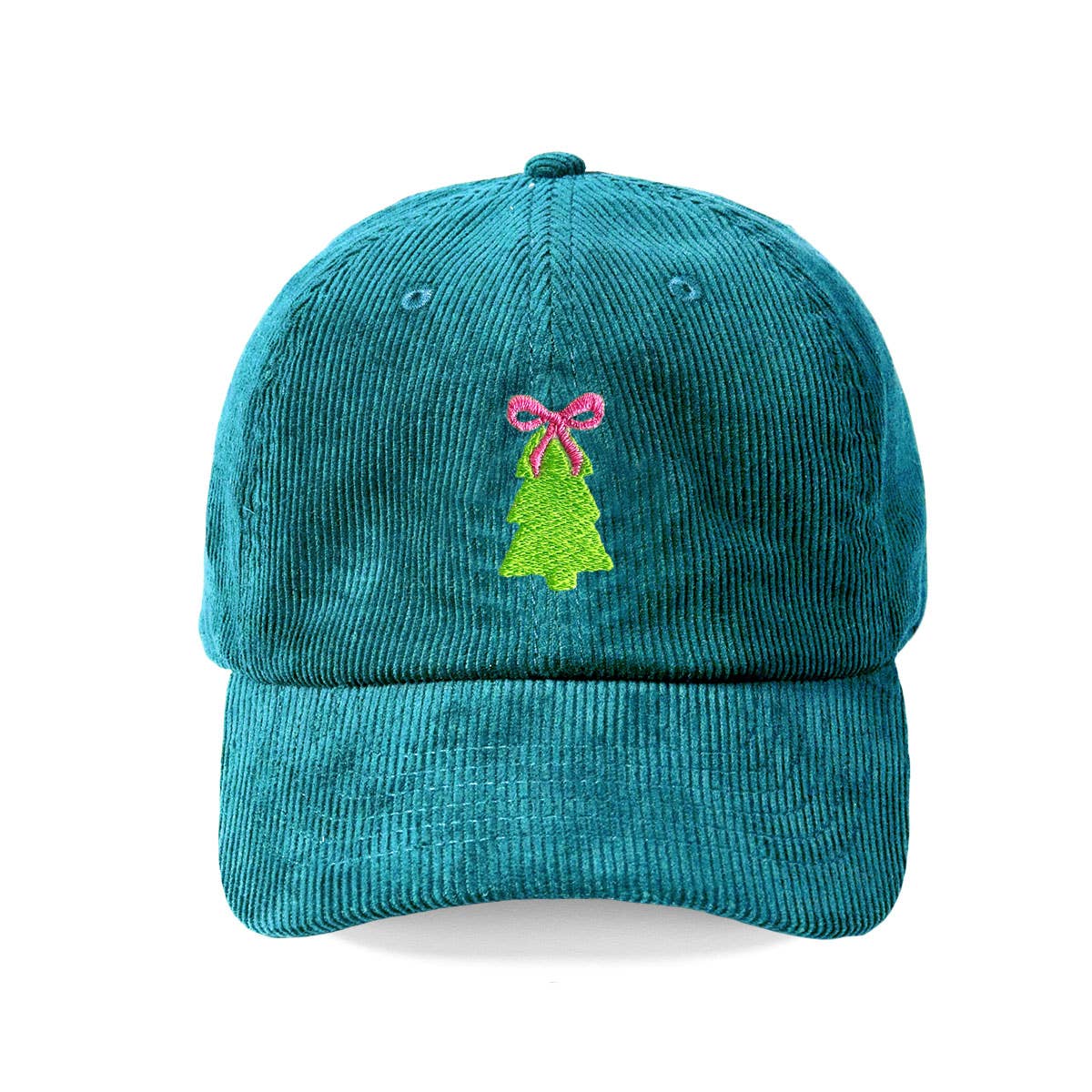 Christmas Tree Bow Hat- Teal