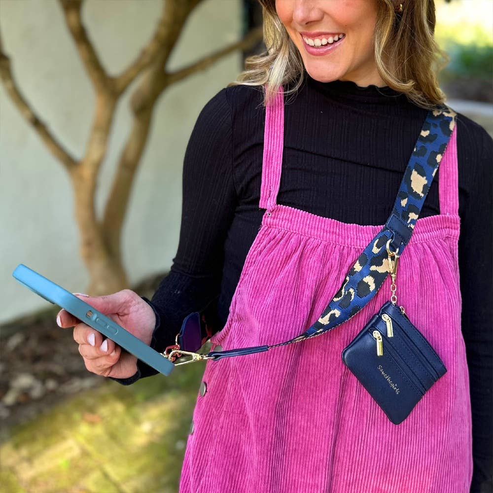 Clip & Go Crossbody Leopard Pink/Black