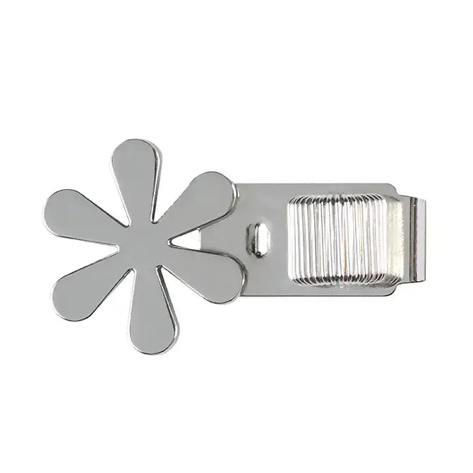 Asterisk Pen Clip - Platinum