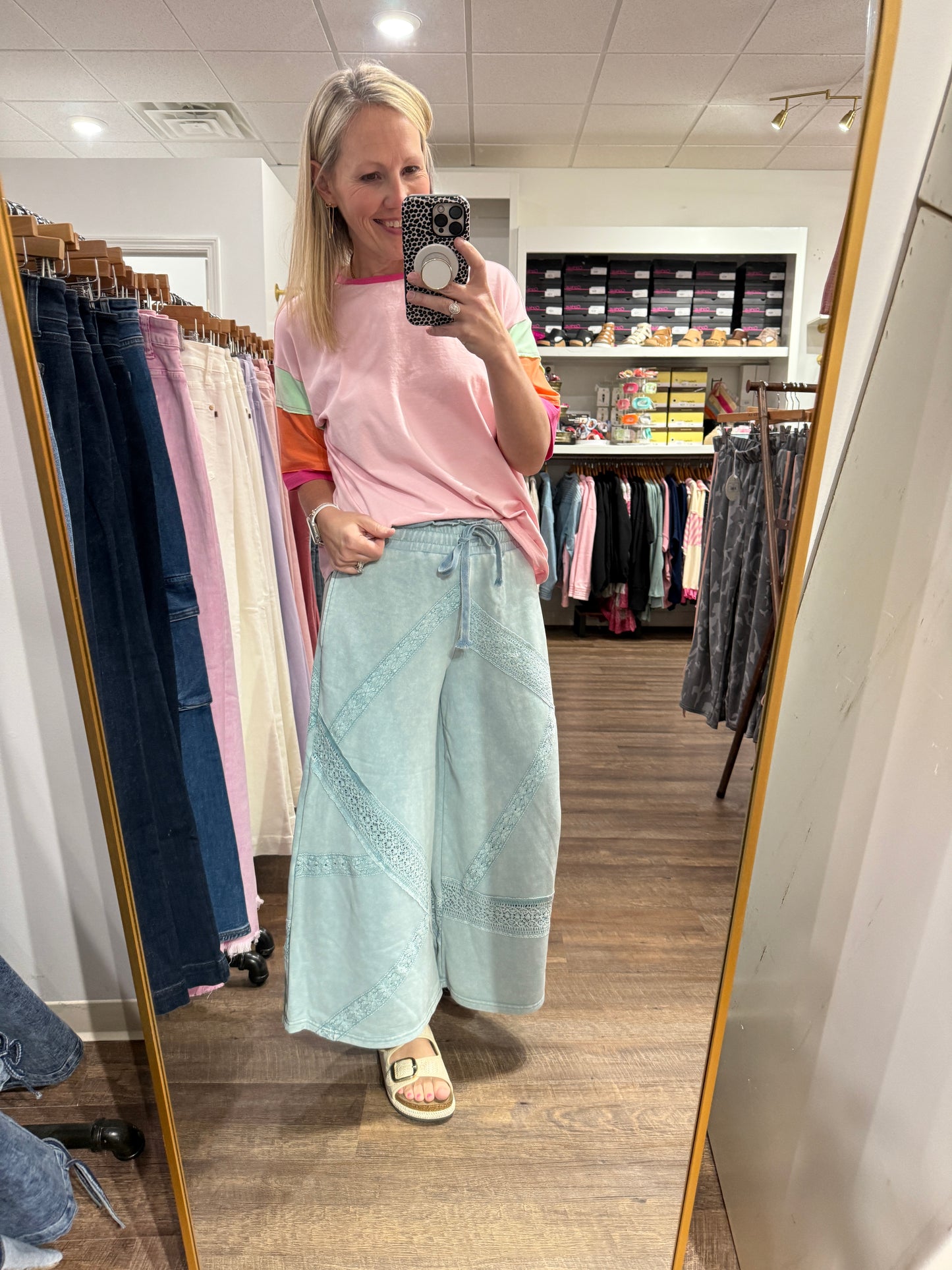 Vintage Lace Trim Pants