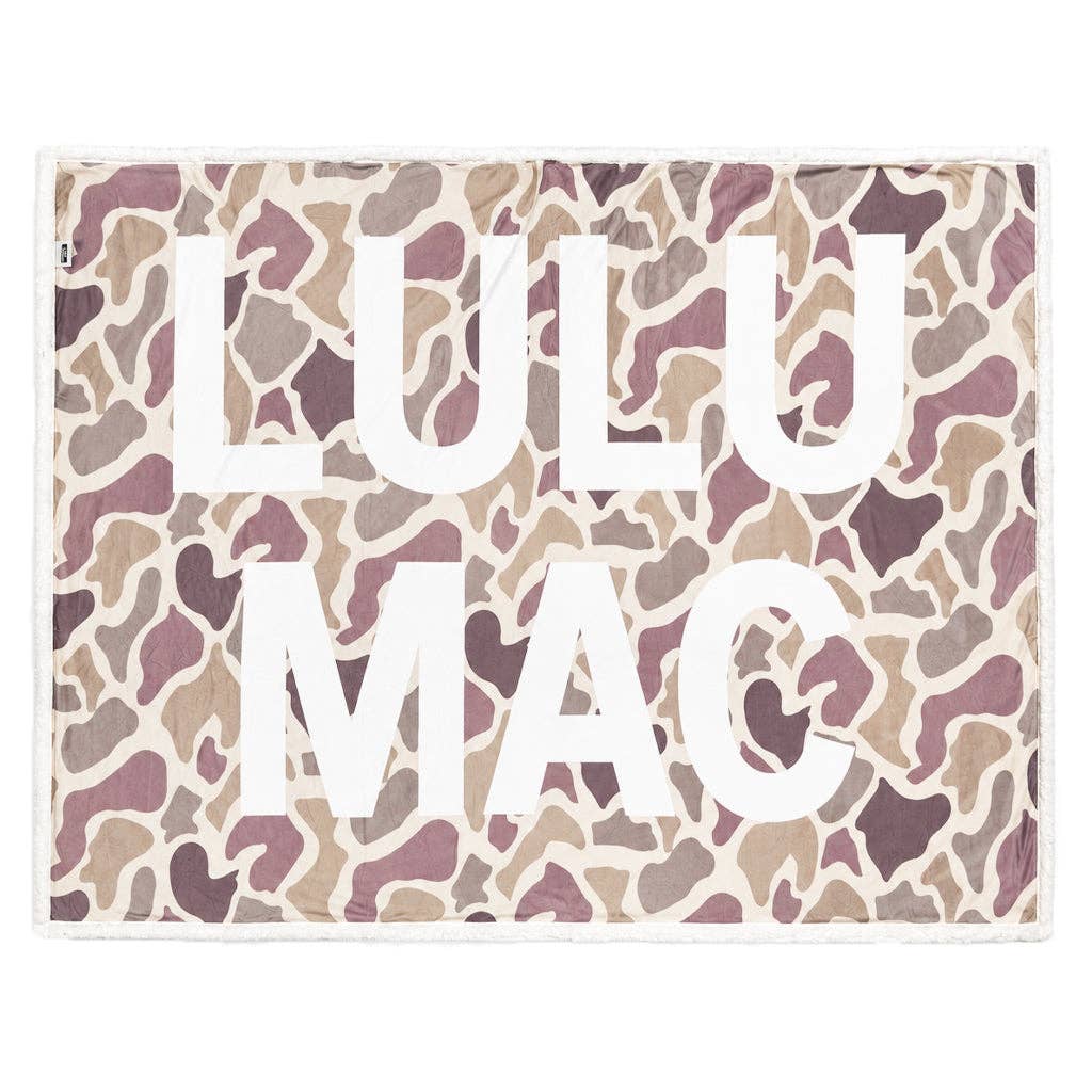 LLM Cozy Up Camo Blanket