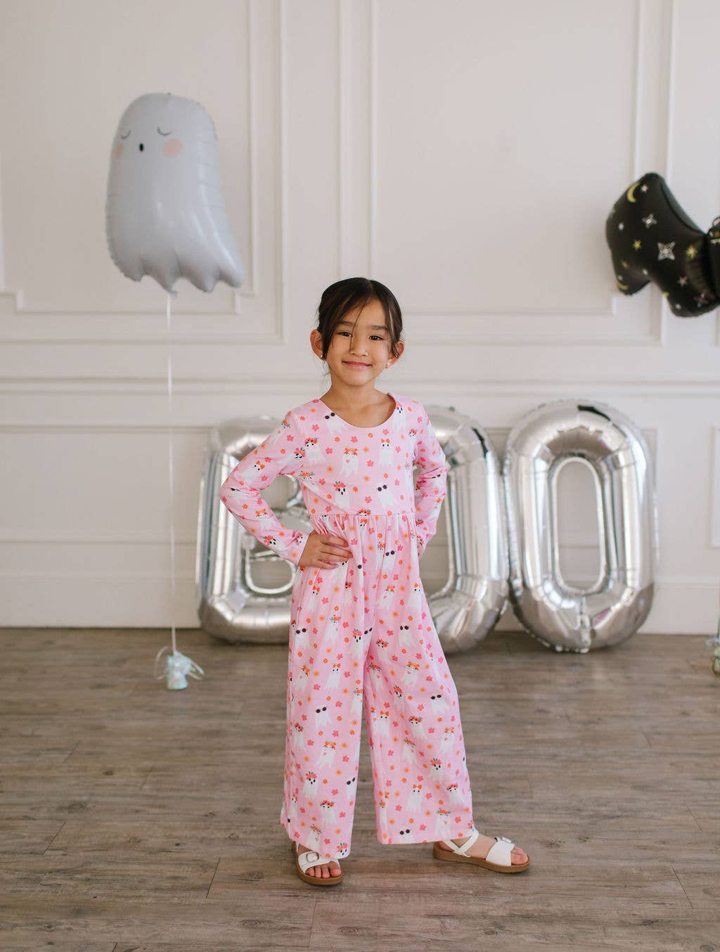Floral Ghost Leggy Romper